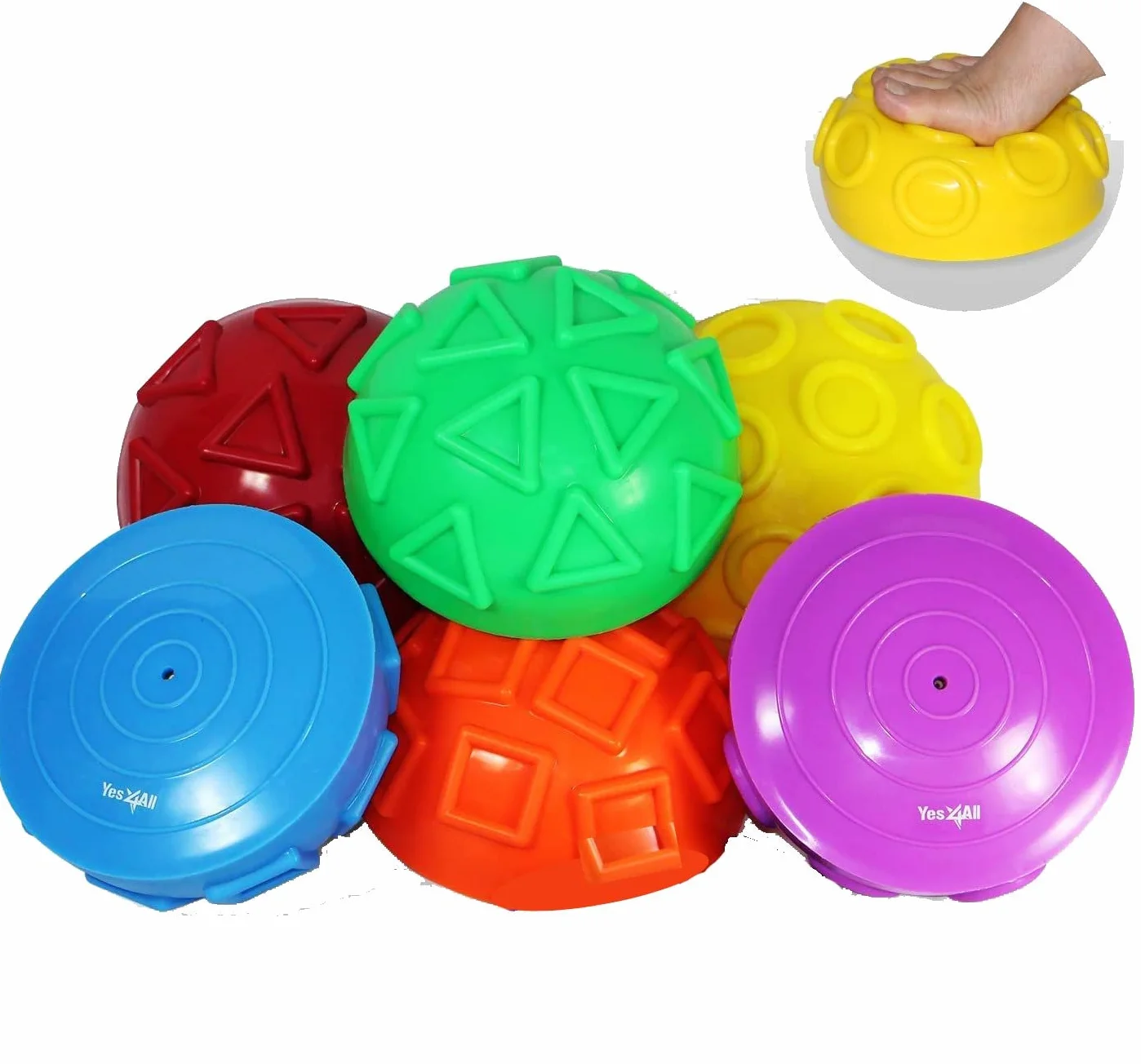 Yes4All Yoga Half Ball Balance Pods Fitness Machine Exercice avec Pompe