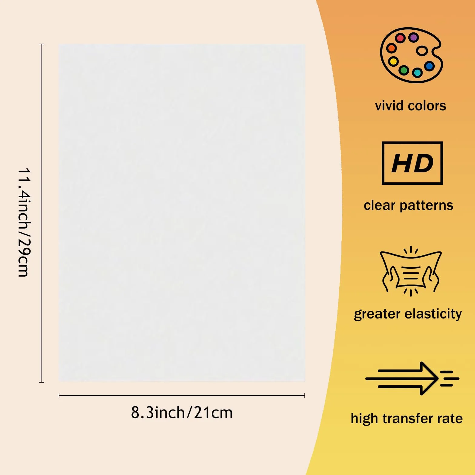 Papier transfert thermocollant polyuréthane A4 30 feuilles imprimable résistant lavage