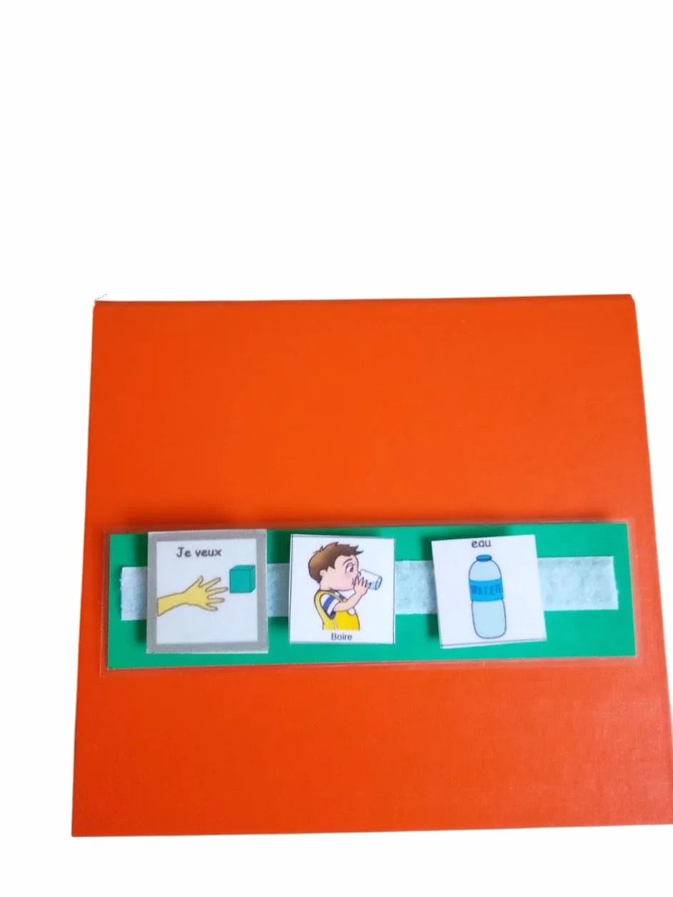 Classeur de Communication pour Pictogrammes Type PECS Makaton Autiste TSA TDAH Autisme Support Visuel Handicap