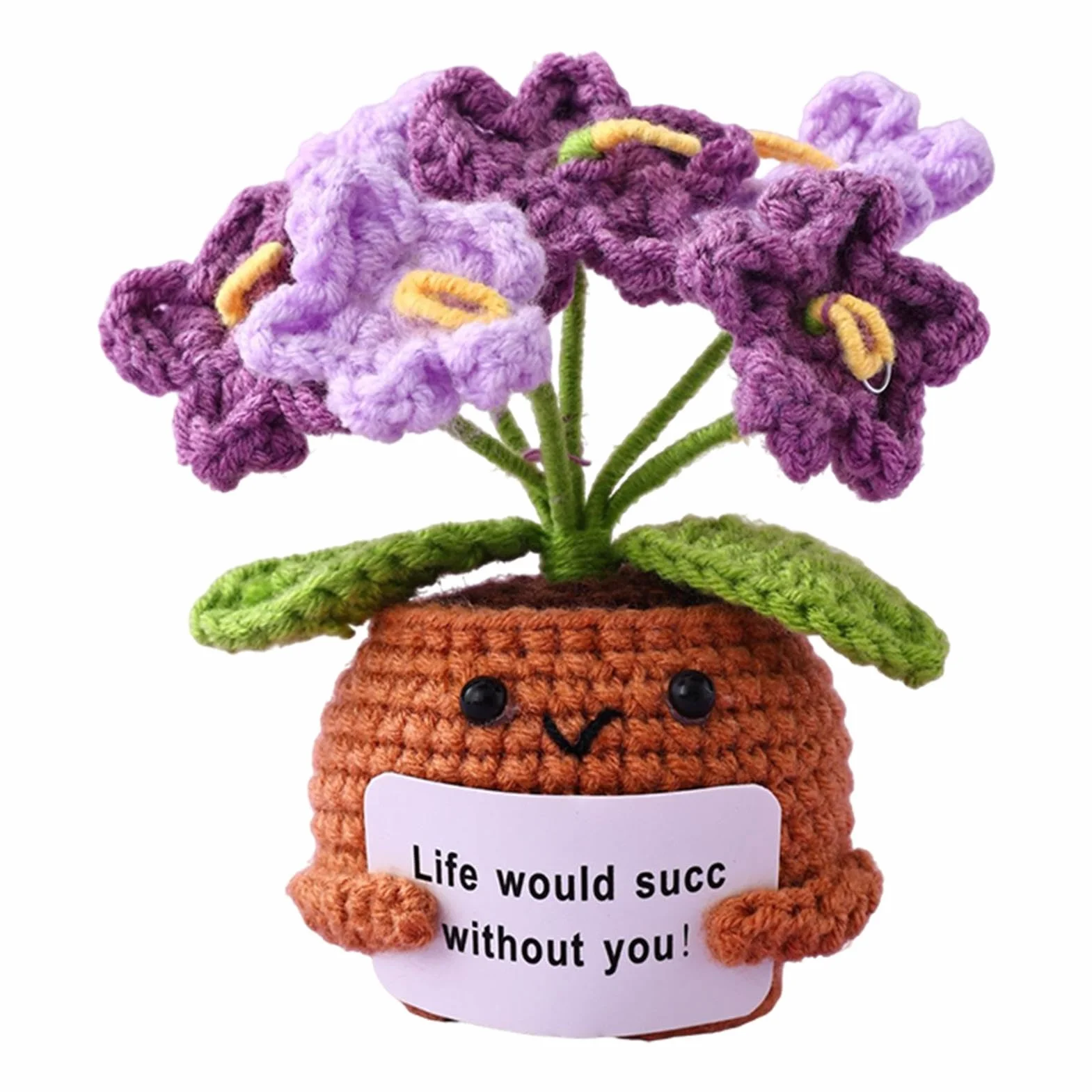 Crochet Soutien Émotionnel Amusant pour Bureau Étagère Table de Chevet