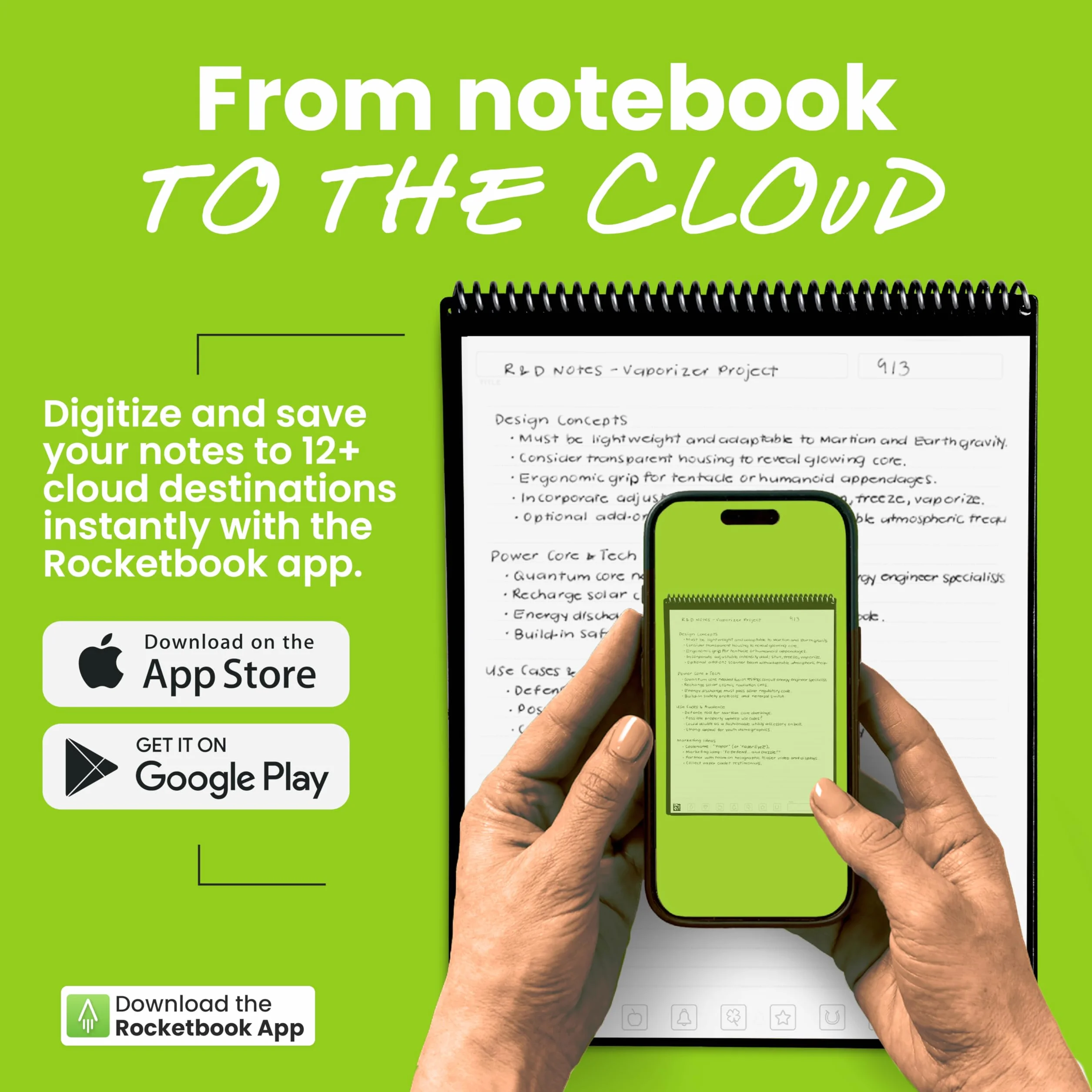 Rocketbook Flip Carnet intelligent réutilisable format lettre 21,6 x 27,9 cm bleu sarcelle