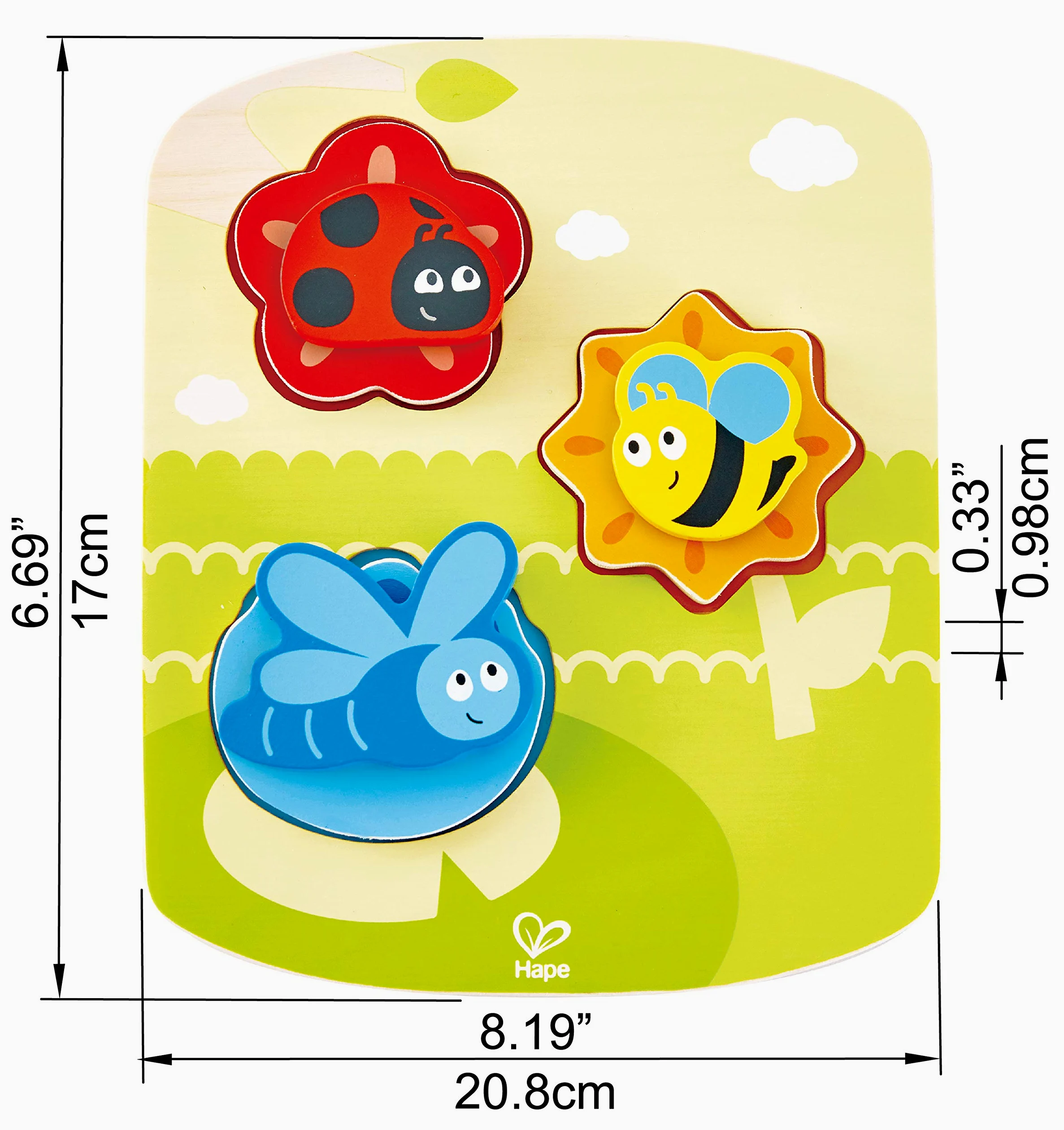 Hape E1609 Puzzle Dynamique de la Nature