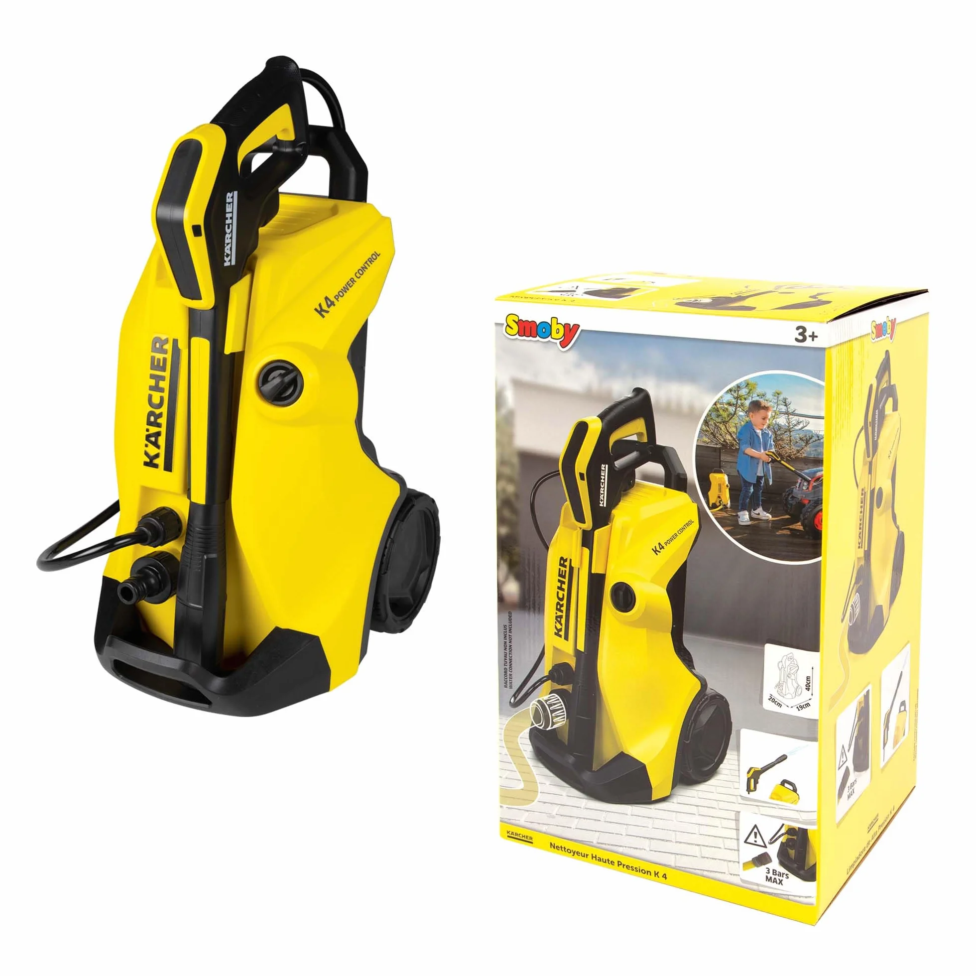 Smoby Kärcher Nettoyeur Haute Pression K4 Réplique Raccordement Tuyau Transportable 3 Ans