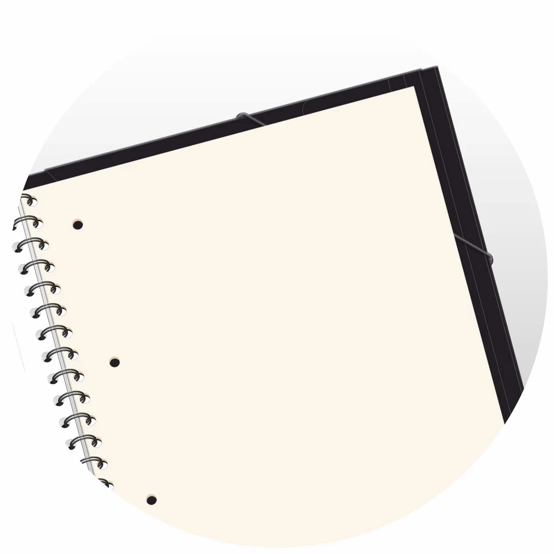 Oxford Nomadbook Cahier Spirale 17,6 x 25 cm 160 Pages Petits Carreaux Polypro