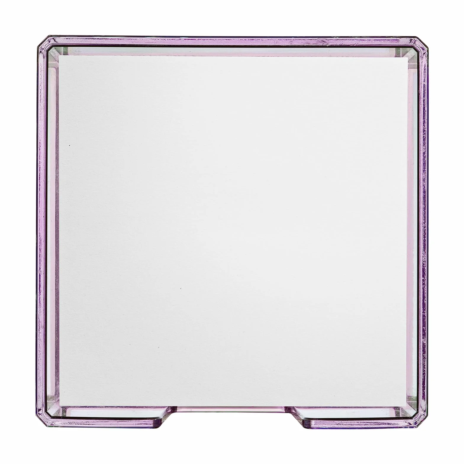 Idena Boîte à fiches 500 feuilles 80 g/m² plastique violet-vert 10,3 x 10,3 x 5,7 cm