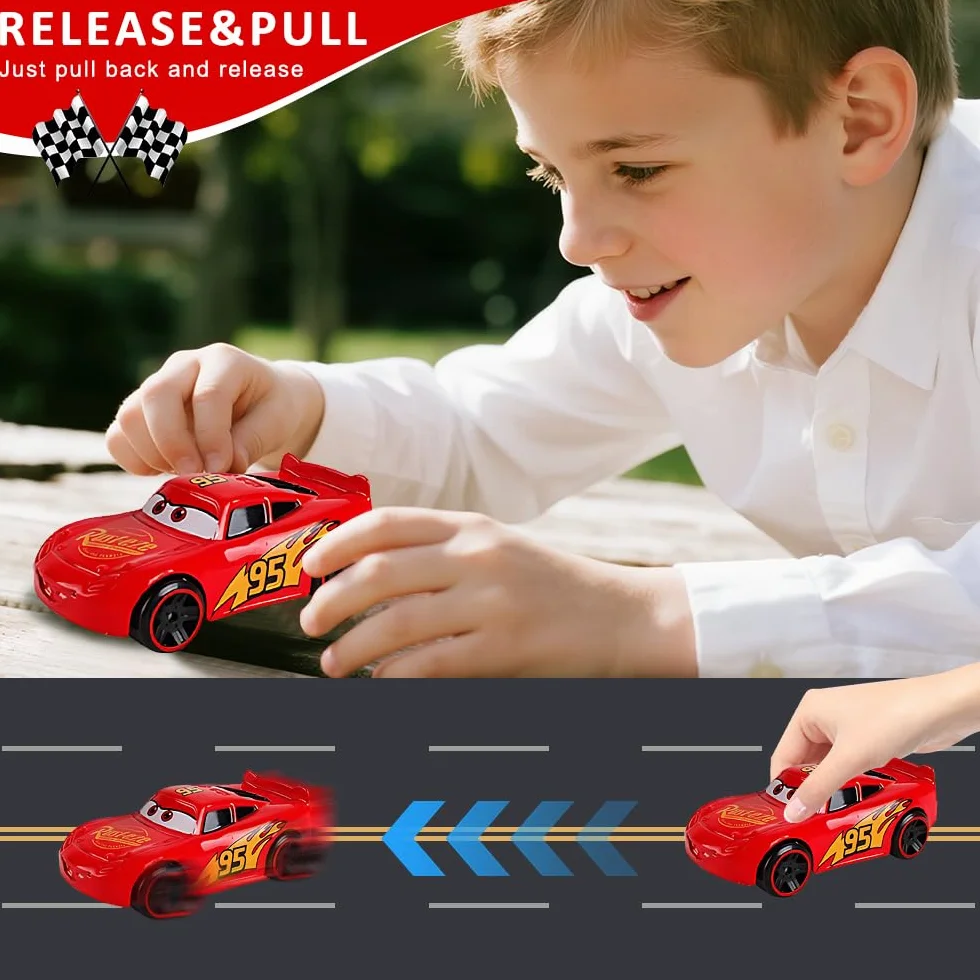 Pixar Cars Mini Voiture Enfant Métal 6 Pièces Jouet pour Garçons Filles 3 Ans