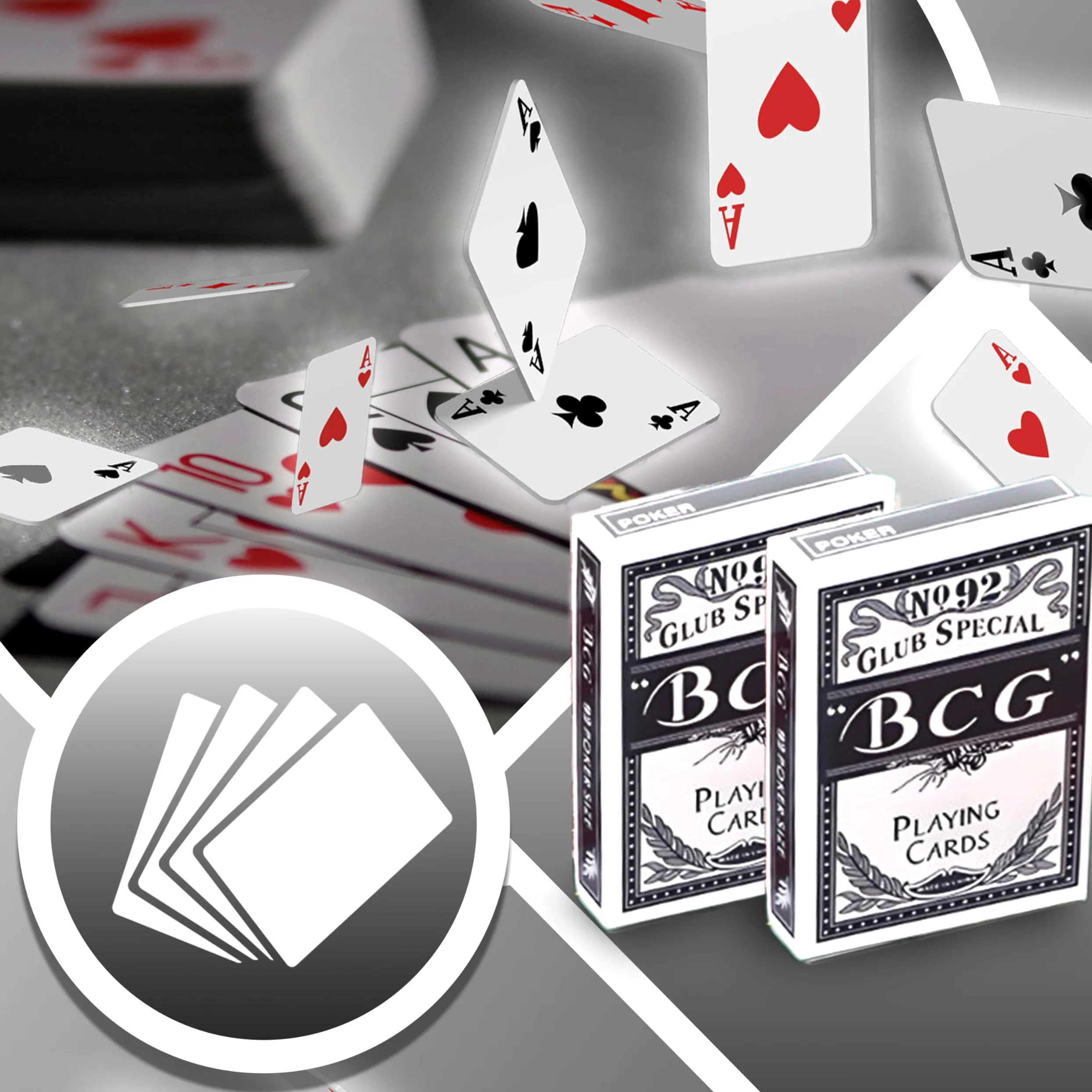 Retoo Mallette de poker 500 jetons dans un coffret en aluminium - Kit complet de poker avec 2 jeux de cartes, 5 dés, 3 boutons de croupier - Parfait pour le Texas Hold'em, le Blackjack et les soirées