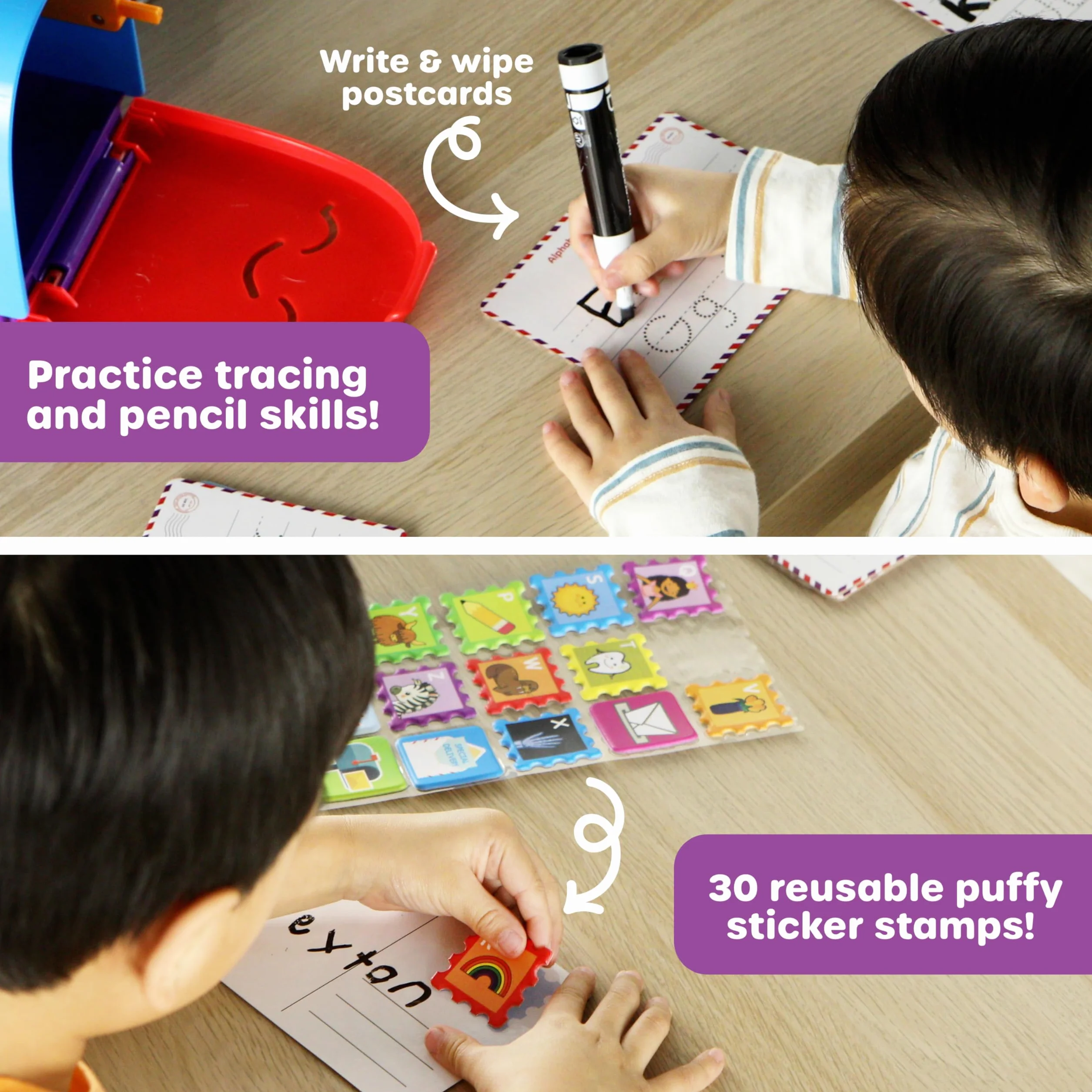 Jeu d'apprentissage de l'alphabet Boîte aux Lettres, Jeu d'association et de réflexion, Jouet éducatif dès 4 Ans