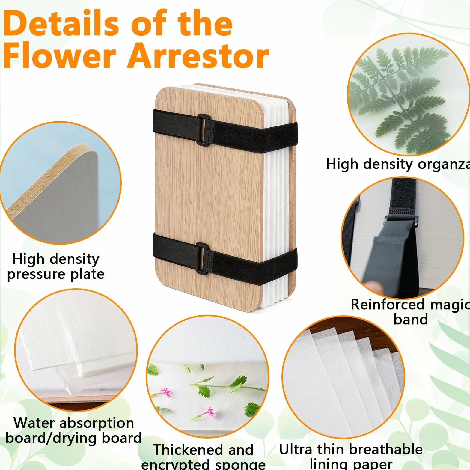 Presse à Fleurs Kit Conservation des Fleurs 6 Couches