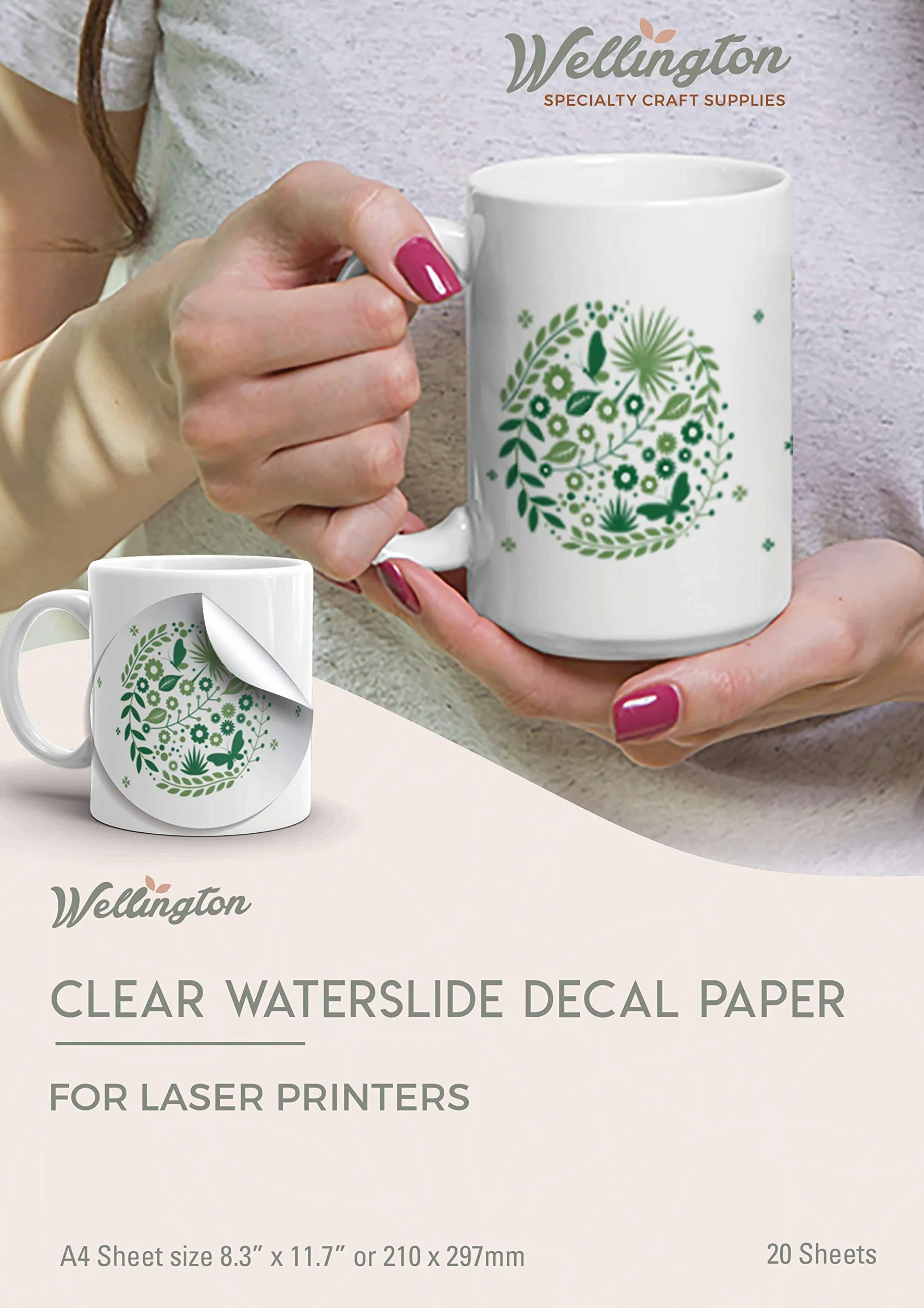 Waterslide Decal Paper Laser Clear A4 20 Sheets