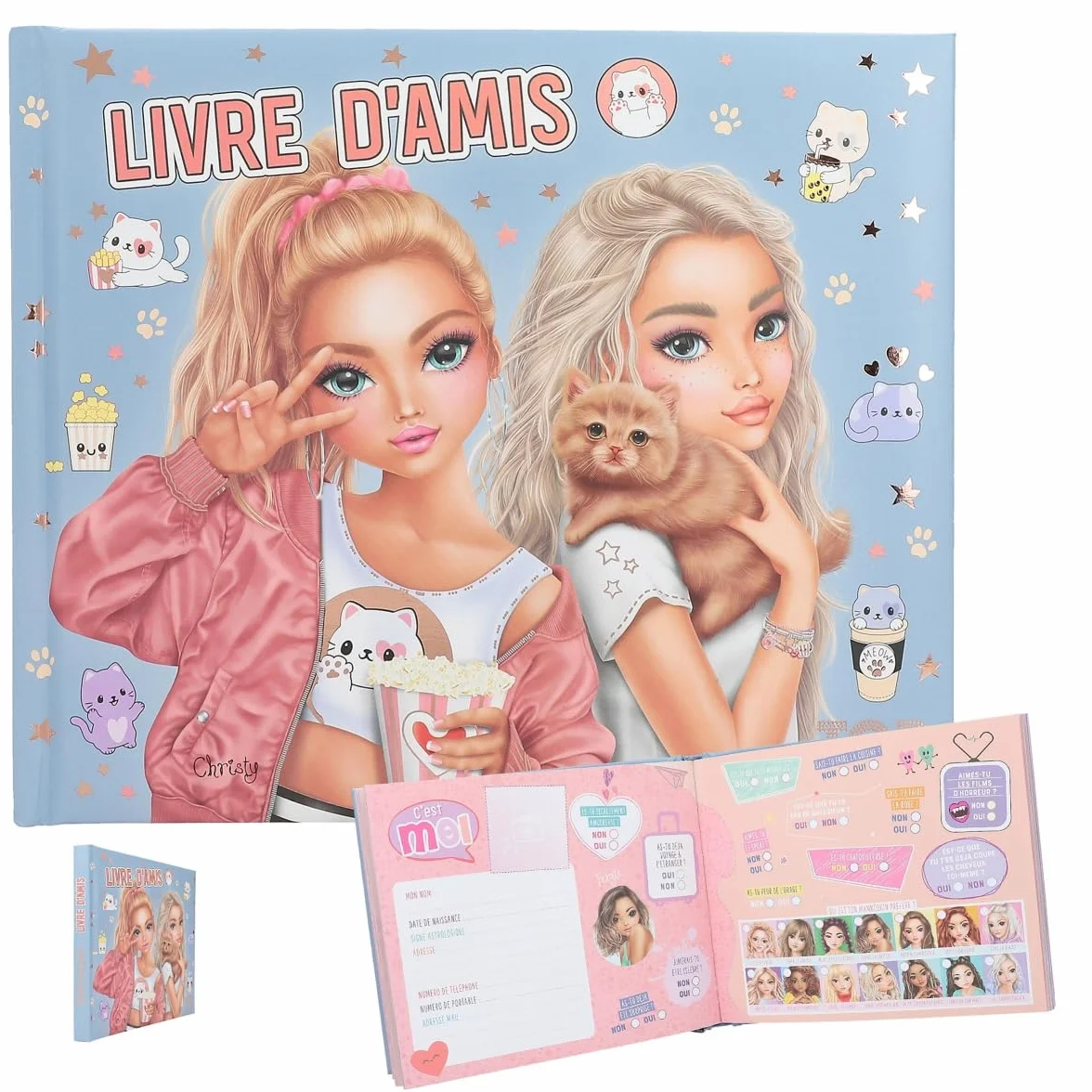 Depesche Livre de l'amitié TOP Model Christy et Candy Version Française