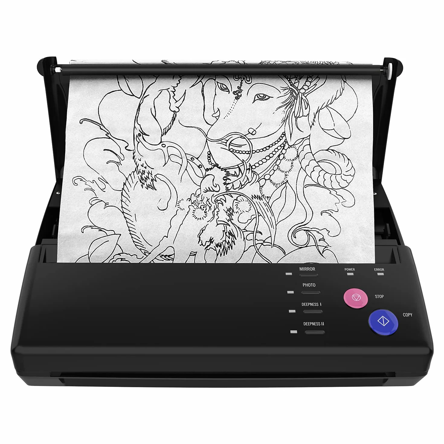 TATELF Thermocopieur Tatouage Professionnel - Machine de Transfert Thermique pour Stencils Tattoo A4