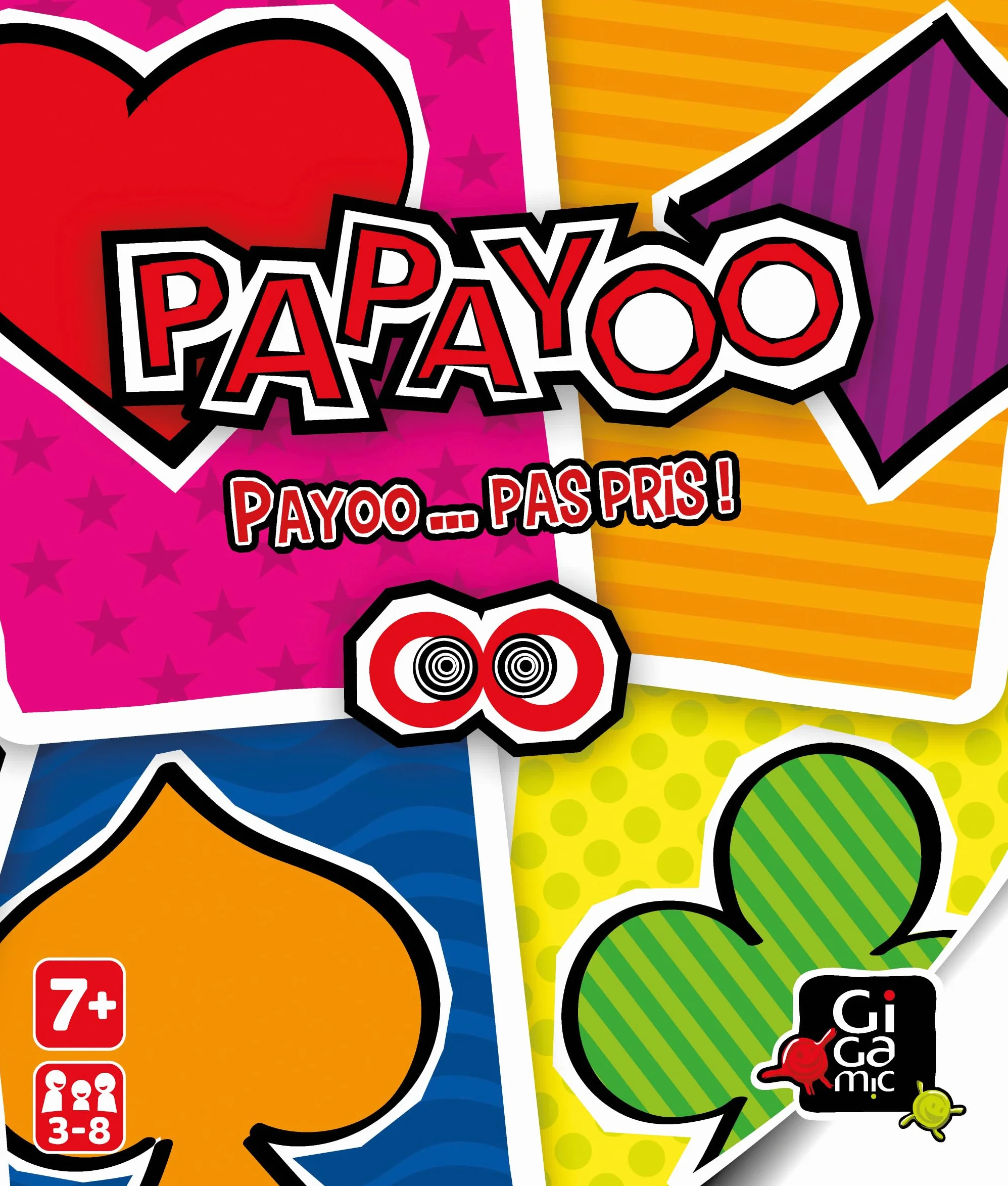 GIGAMIC Papayoo Jeu de cartes tactique 3-8 joueurs 30 min Version Française