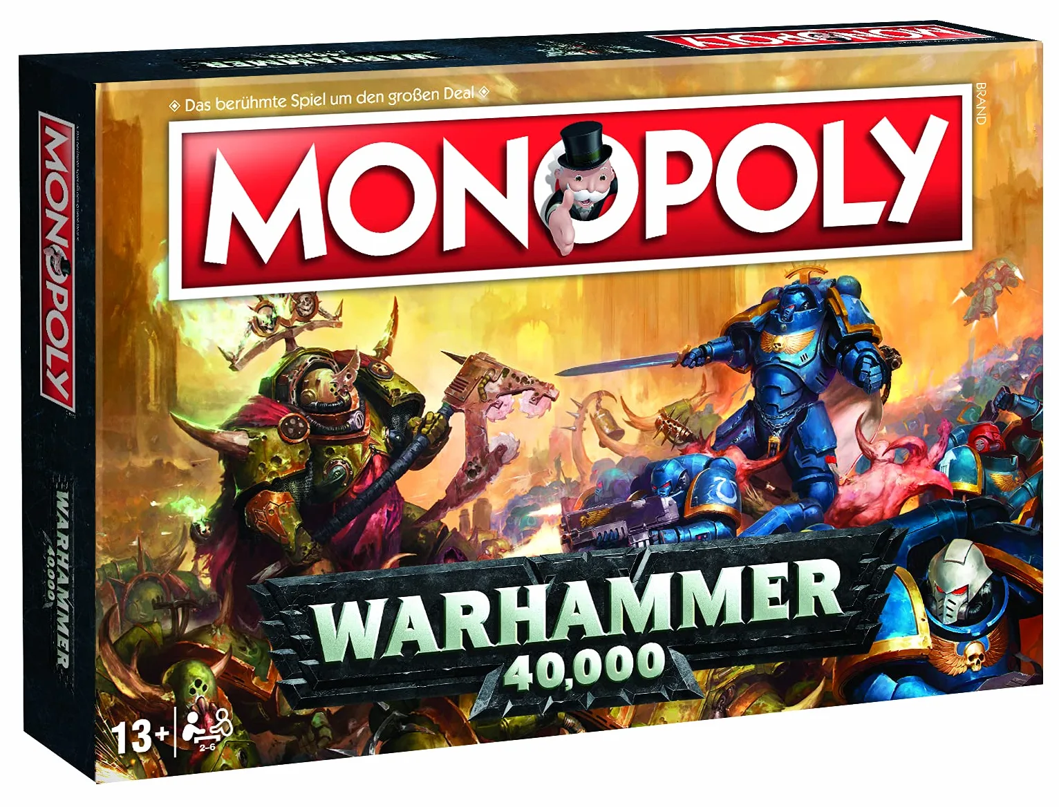 Winning Moves Monopoly Warhammer 40K - Jeu de société pour 2 à 6 joueurs à partir de 13 ans - Édition classique - Multicolore