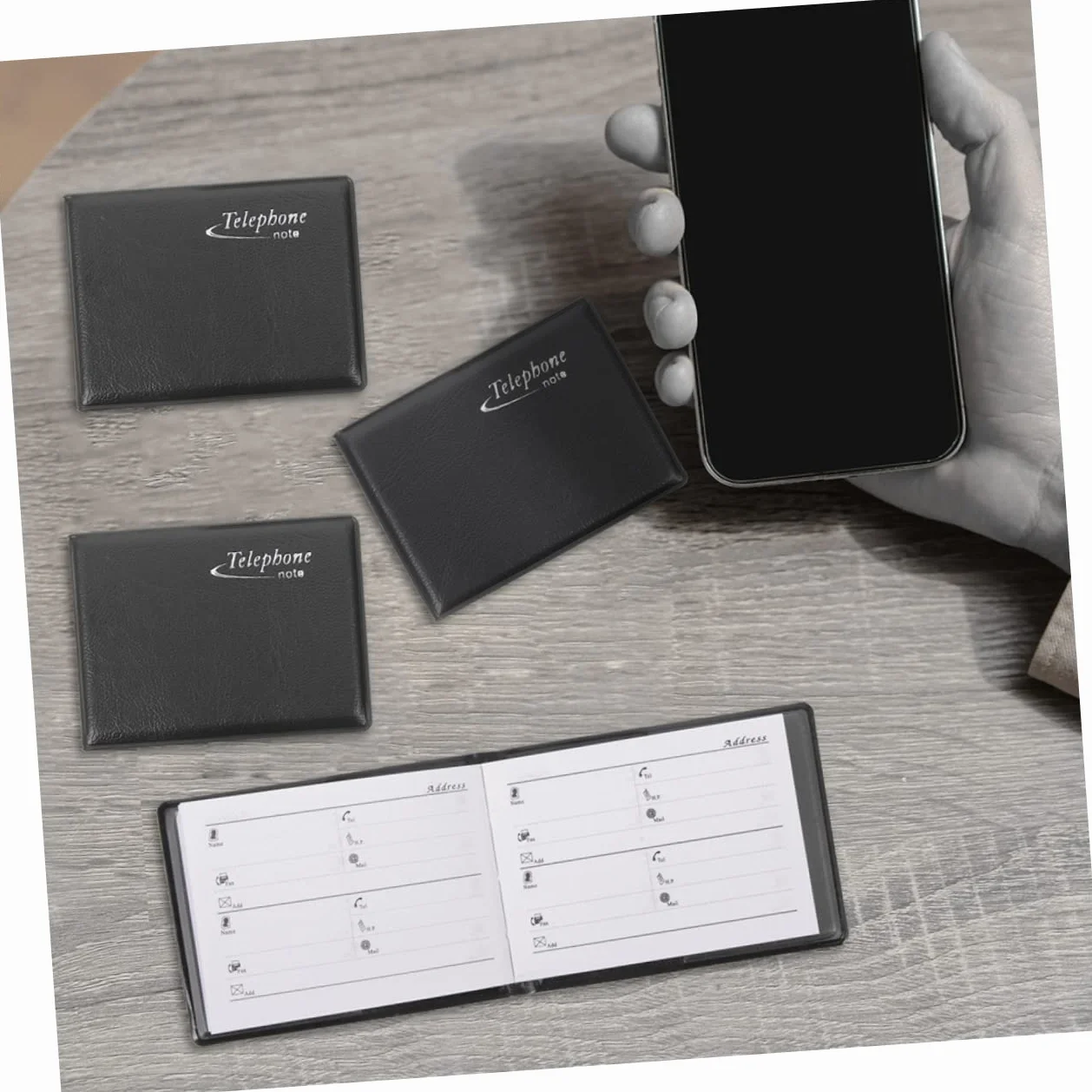 EXCEART Lot de 12 Mini carnet d'adresses - Petit répertoire téléphonique pour Portefeuille