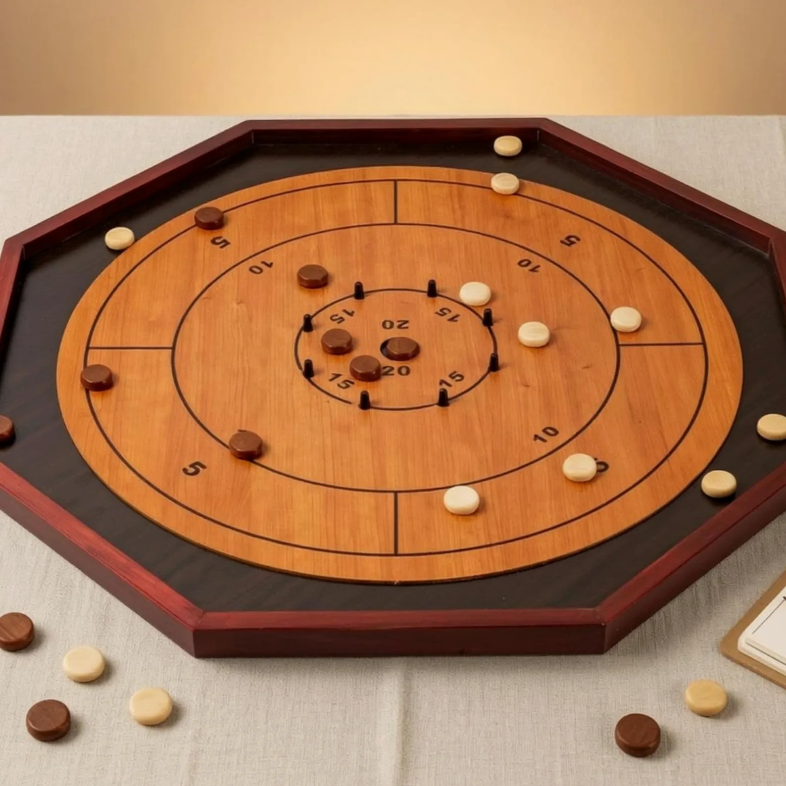 Table Puckboard Canadien | Traditionnel, Jeu puckboard, Classique, pour Soirées Jeux, Famille