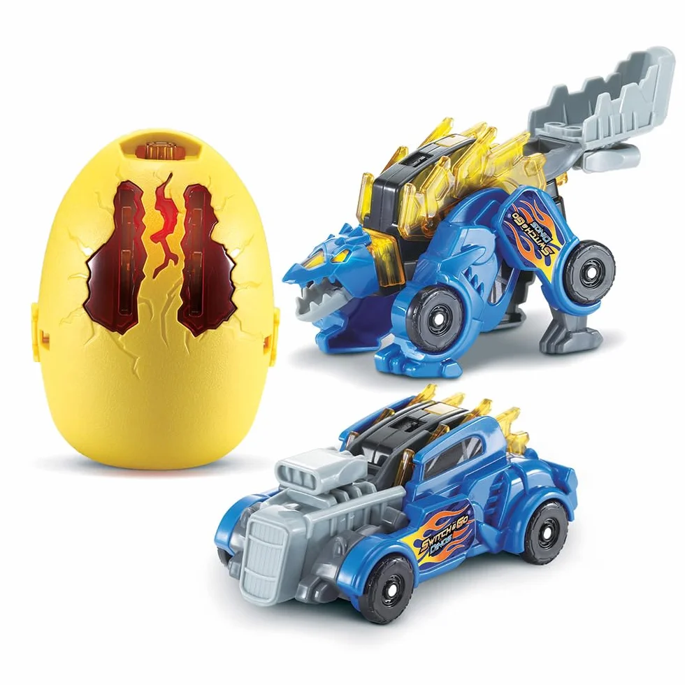 VTech Switch & Go Dinos Œuf Dinosaure Transformable Jouet Sonore 2e Génération 6 Modèles Cadeau Enfant 4 Ans Français