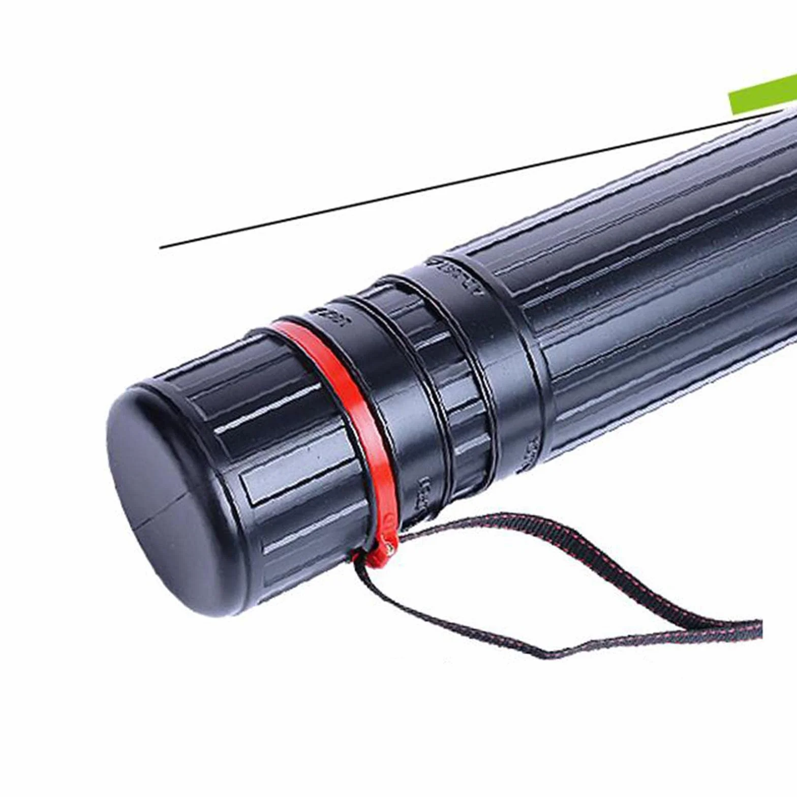 Tube de stockage d'affiche en plastique expansible avec bandoulière pour tableaux à feuilles mobiles