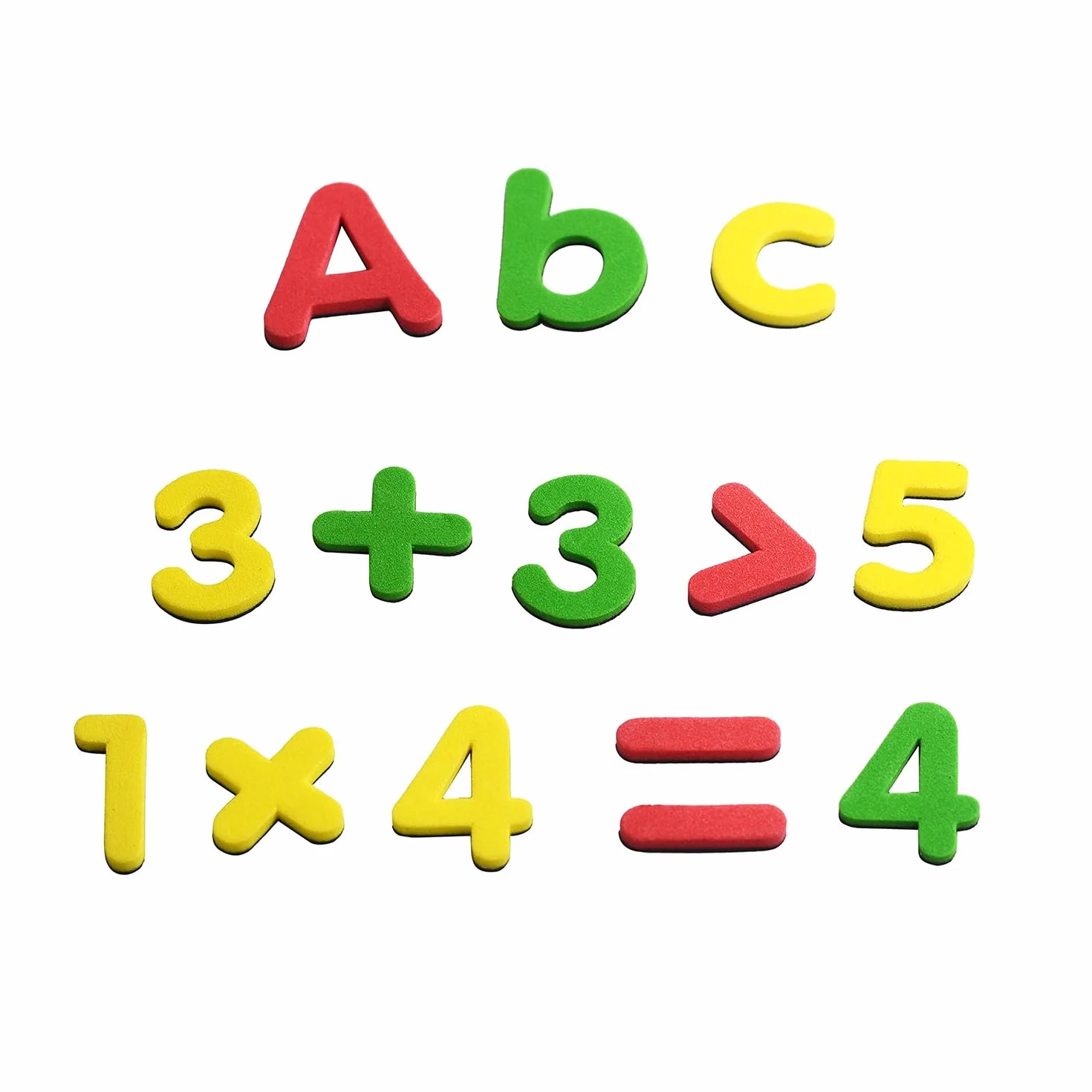 Lettres et Chiffres Magnétiques 108 Pièces pour Enfants, Alphabet Majuscules et Minuscules, Jouet Éducatif en EVA