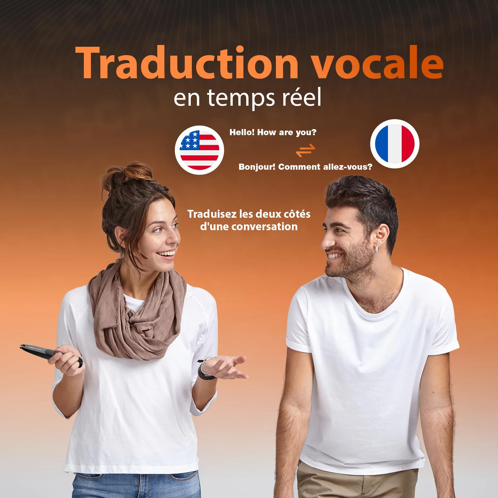 Scanmarker Pal Écran Interactif Stylo Traducteur Langue Instantanée Lecture Dyslexiques Scanner sans Fil Traduction 100+ Langues