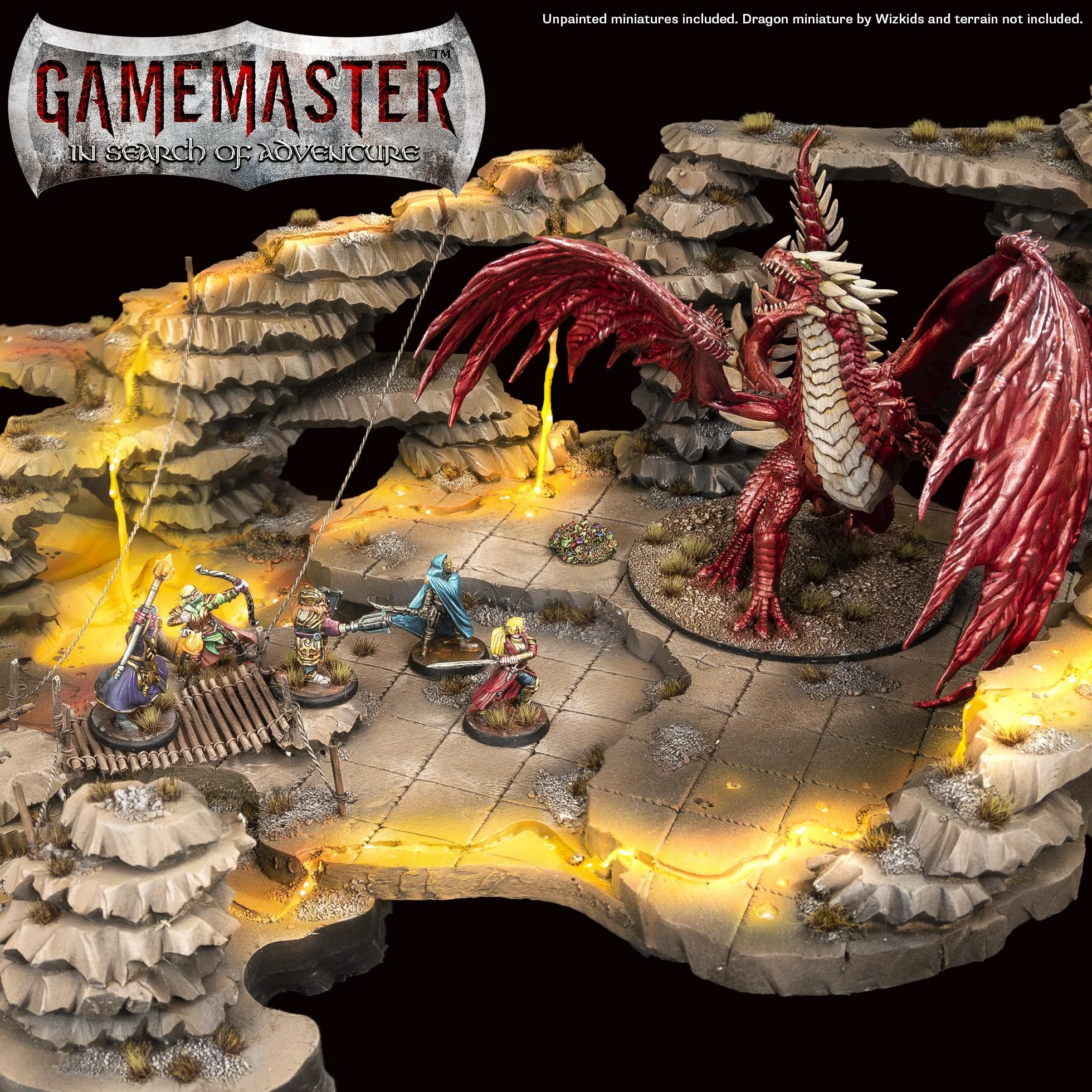 The Army Painter GameMaster: Adventure Starter Role 15x18ml Warpaints Fanatic Peintures Acryliques avec Primer et Pinceau