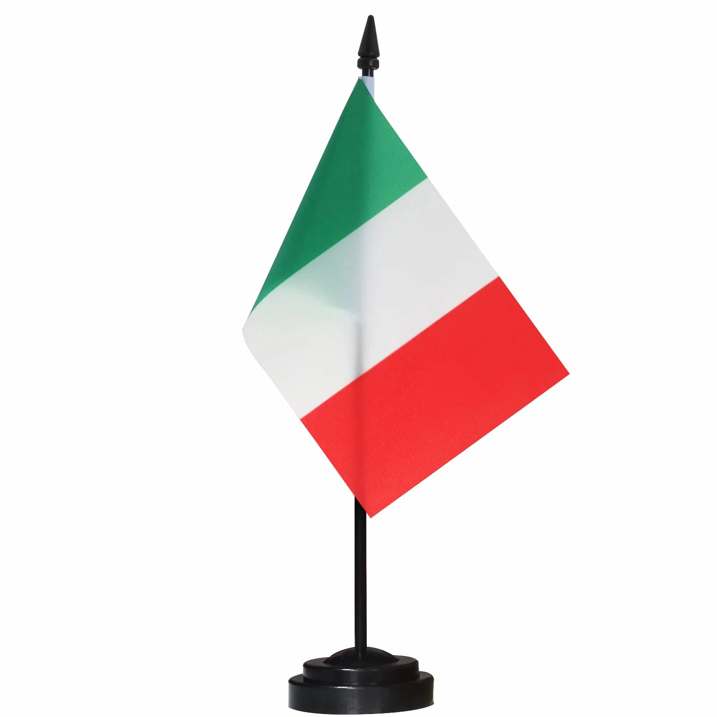 ANLEY Drapeau de bureau italien 6x4 pouces avec mât 12 pouces résistant à la décoloration