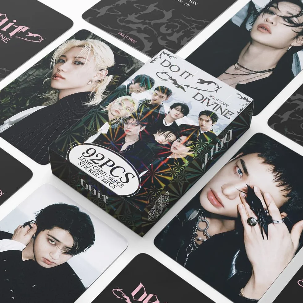 Stray Kids Photocards 60 Cartes SKZ Lomo 32 Autocollants
