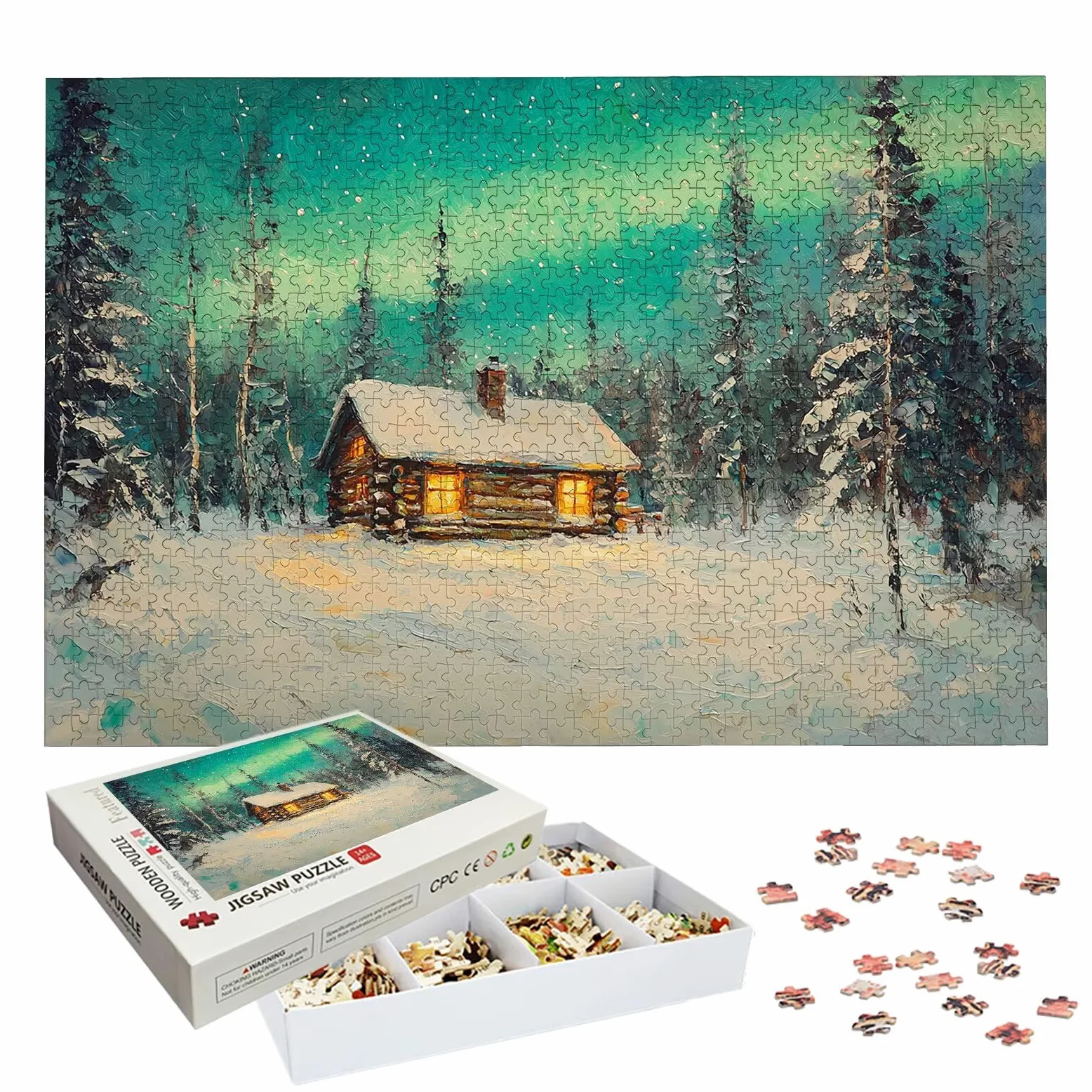 Puzzle 3000 Pièces Carte, Puzzle 3000 Pièces Adultes et Enfants, Puzzles Bois avec Une Boîte d'emballage Exquise, Jeu Éducatif Puzzles Paysage, Decoration Maison, Cadeau Femme, Cadeau Homme, -6907