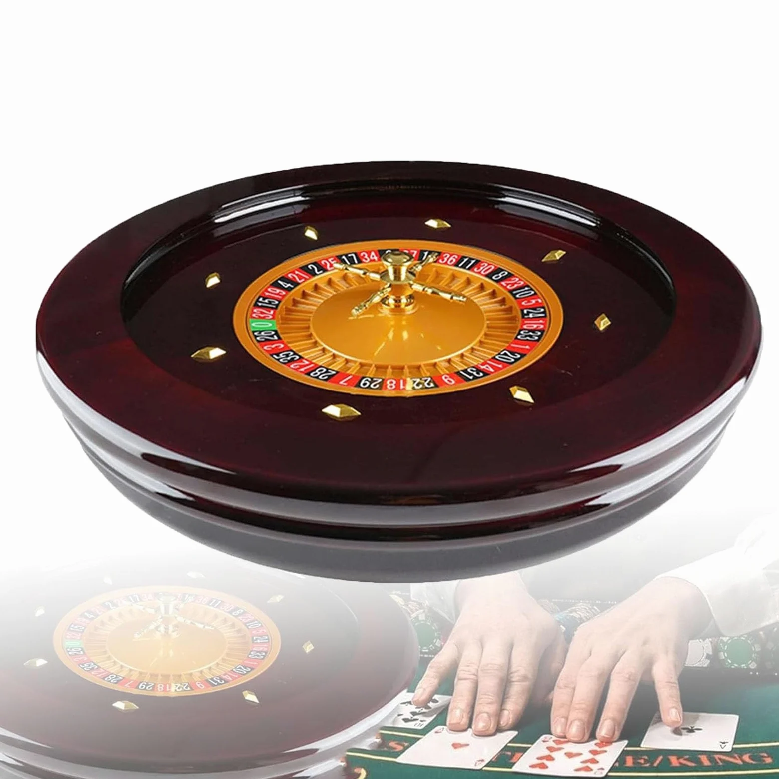 Roulette Roulette Roulette avec Roulements de Précision en Bois pour Maison et Professionnel Idéal pour les fêtes adultes et les soirées de jeux
