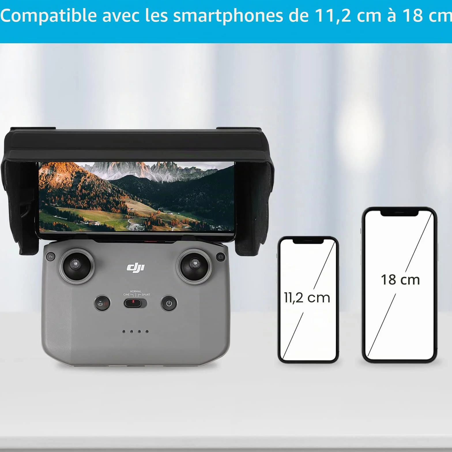 Pare-Soleil pour DJI Mini 2 Mini 3 Pro Air 2S Mavic 3, Couverture de Bouclier de Lumière Pliable pour 4.4-7.1 Pouces