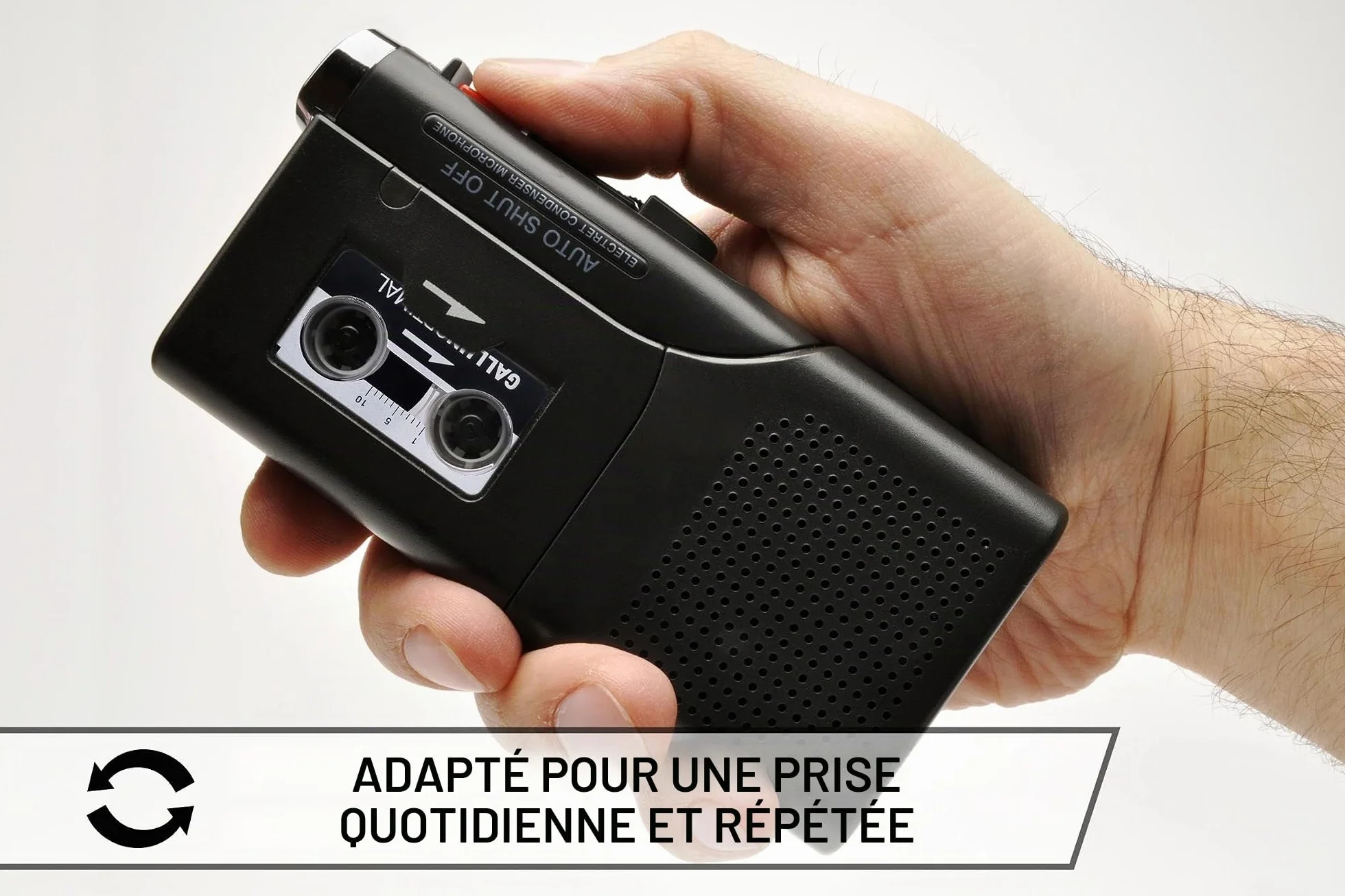 MC60 Microcassette Dictaphone Pack de 3 Audio Cassette