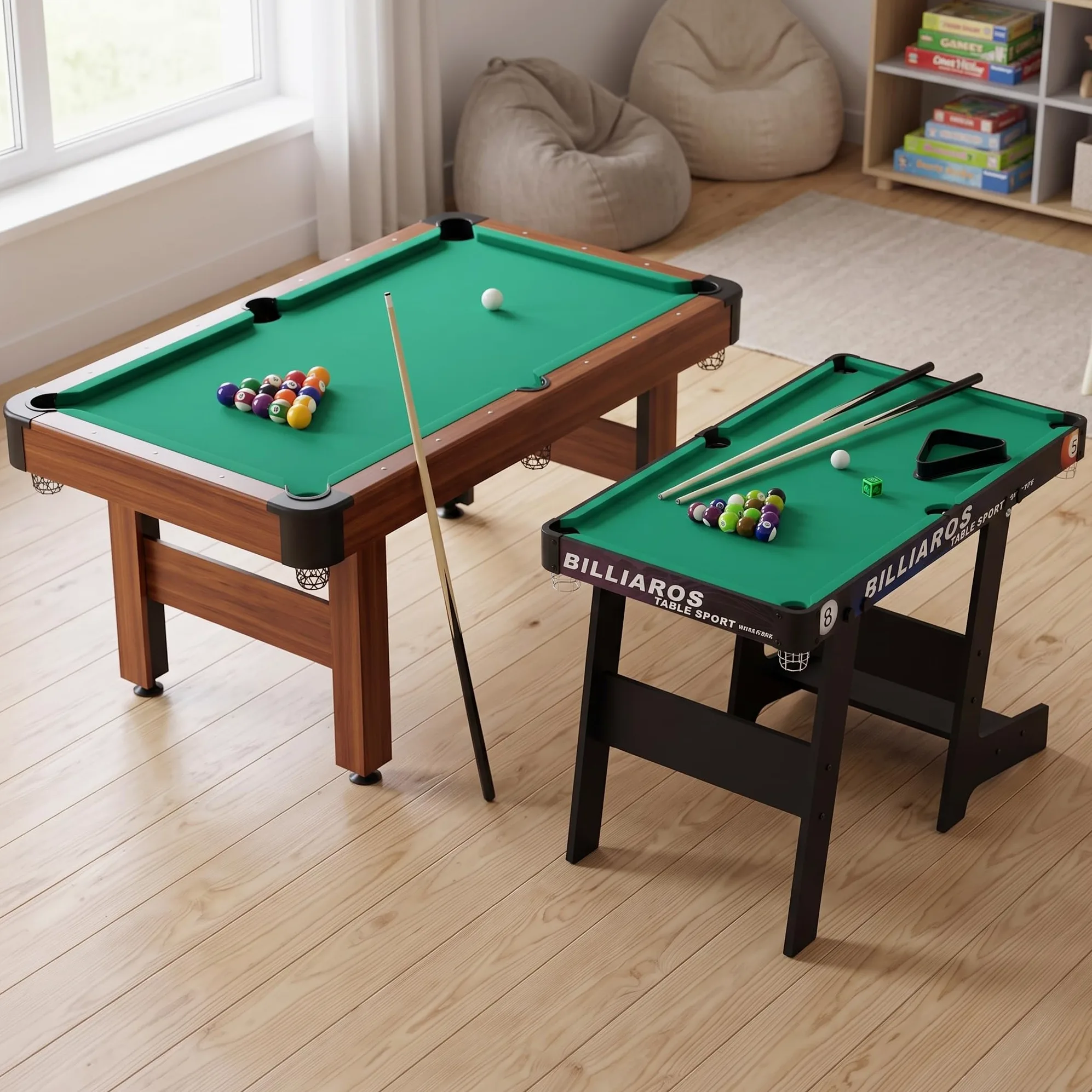 Mini Billard Pliable avec Accessoires – Table Billard Américain pour Enfants et Famille
