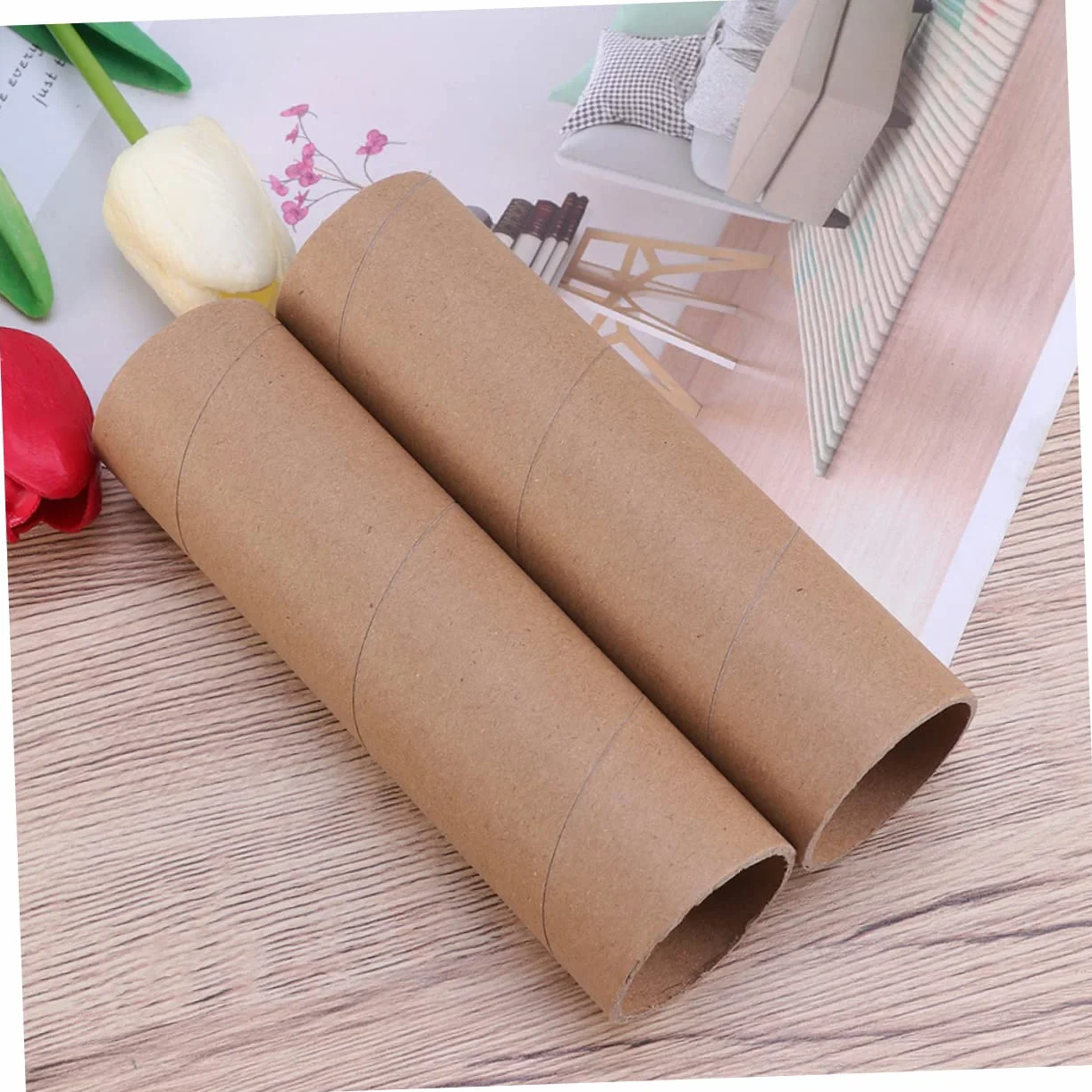 STOBOK Lot de 30 Tubes en Carton Kraft pour Affiches, Protection Résistante Paroi de 2mm