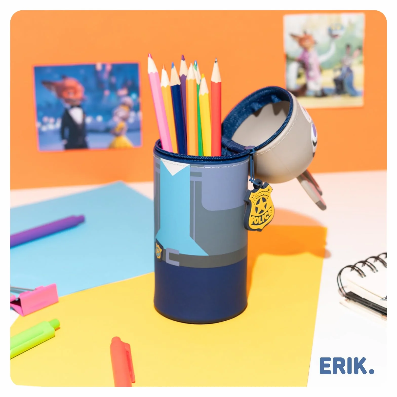 Grupo Erik Trousse Scolaire Disney Zootopia Judy Hopps Extensible Silicone Fournitures Bureau Papeterie Cadeaux