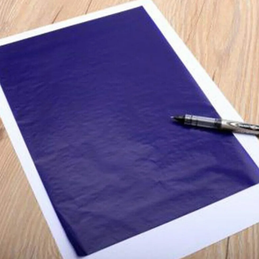 SUPERTOOL Papier carbone A5 double face 100 feuilles 12,75 x 18,5 cm pour bois papier toile