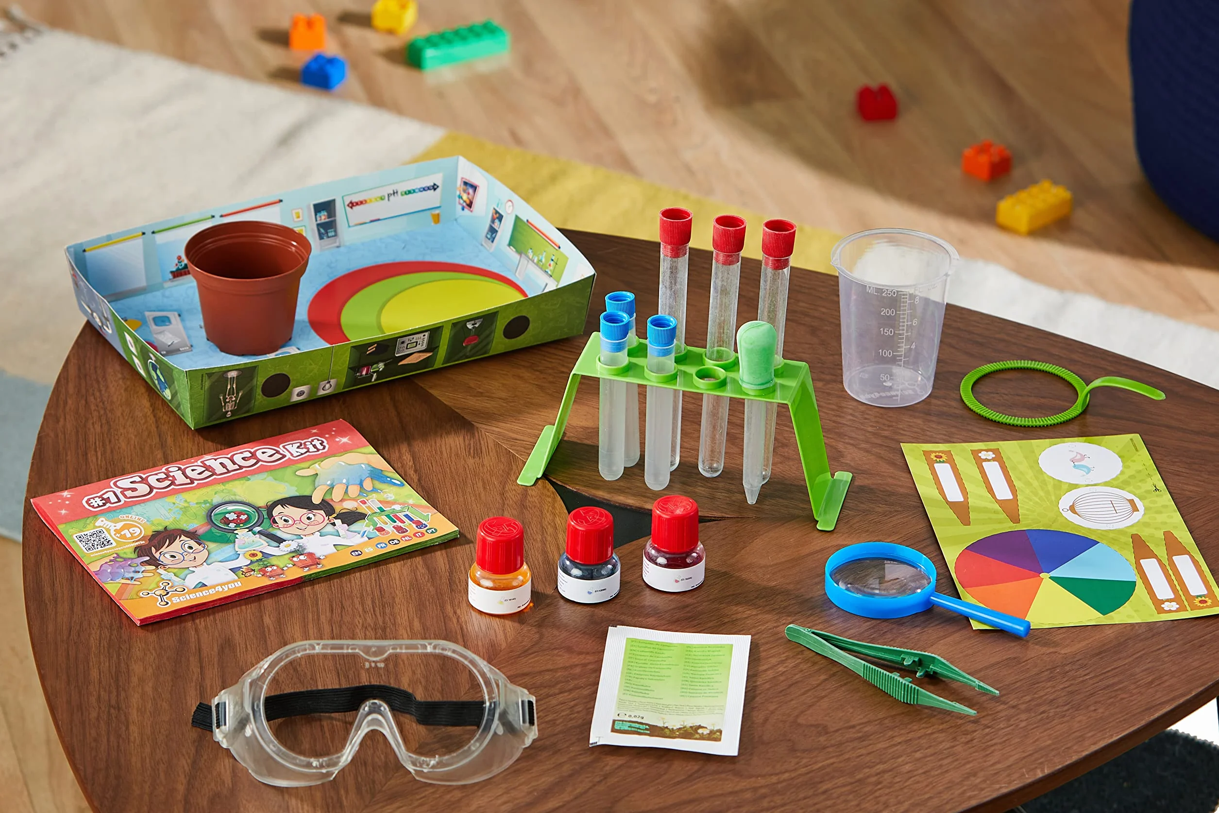Science4you Mon Premier Kit Scientifique pour Enfants +4 Ans - 26 Expériences, Bulles de Savon, Apprendre Couleurs