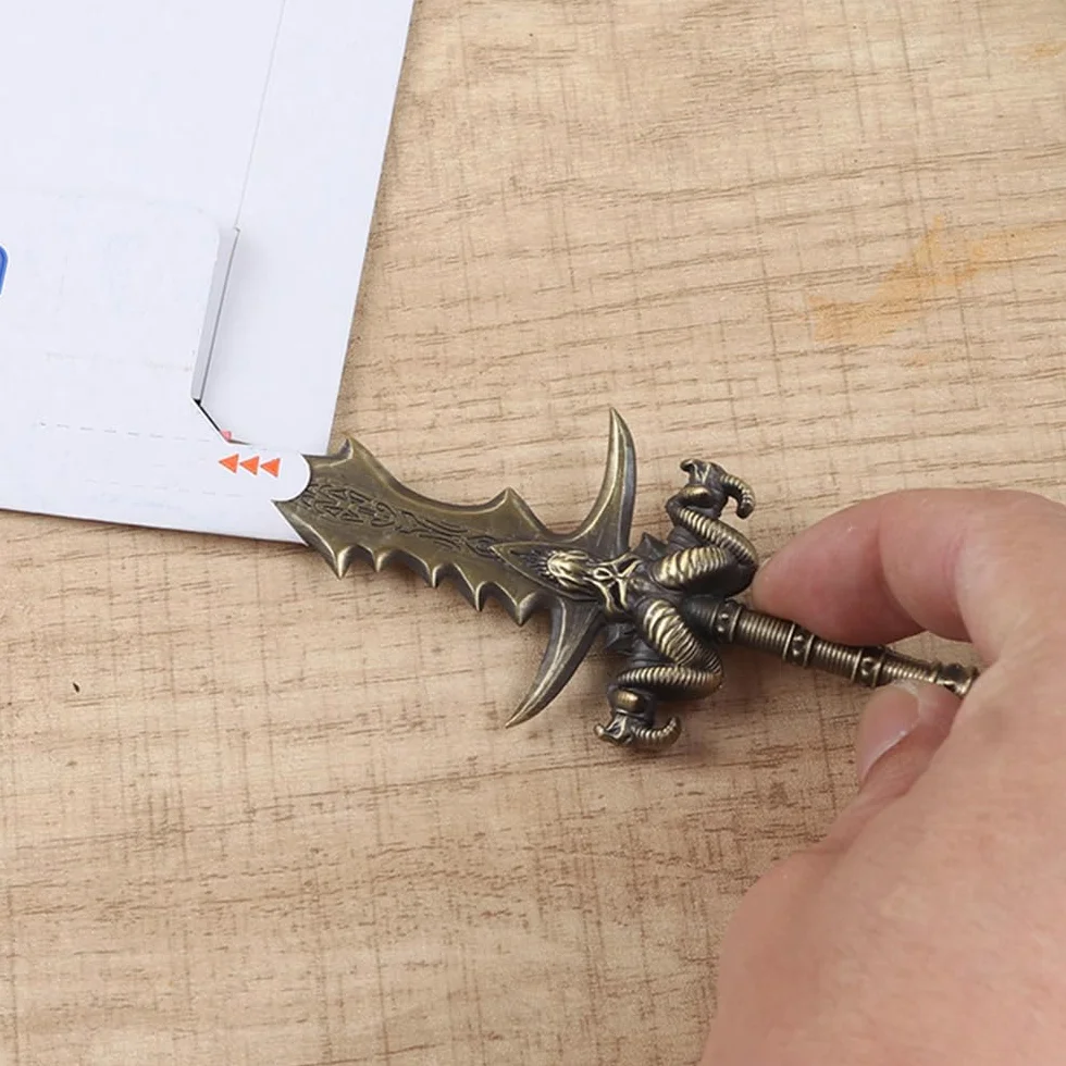 Coupe Papier Ouvre Lettre Tête de Mouton Squelette, Cadeau Décoration