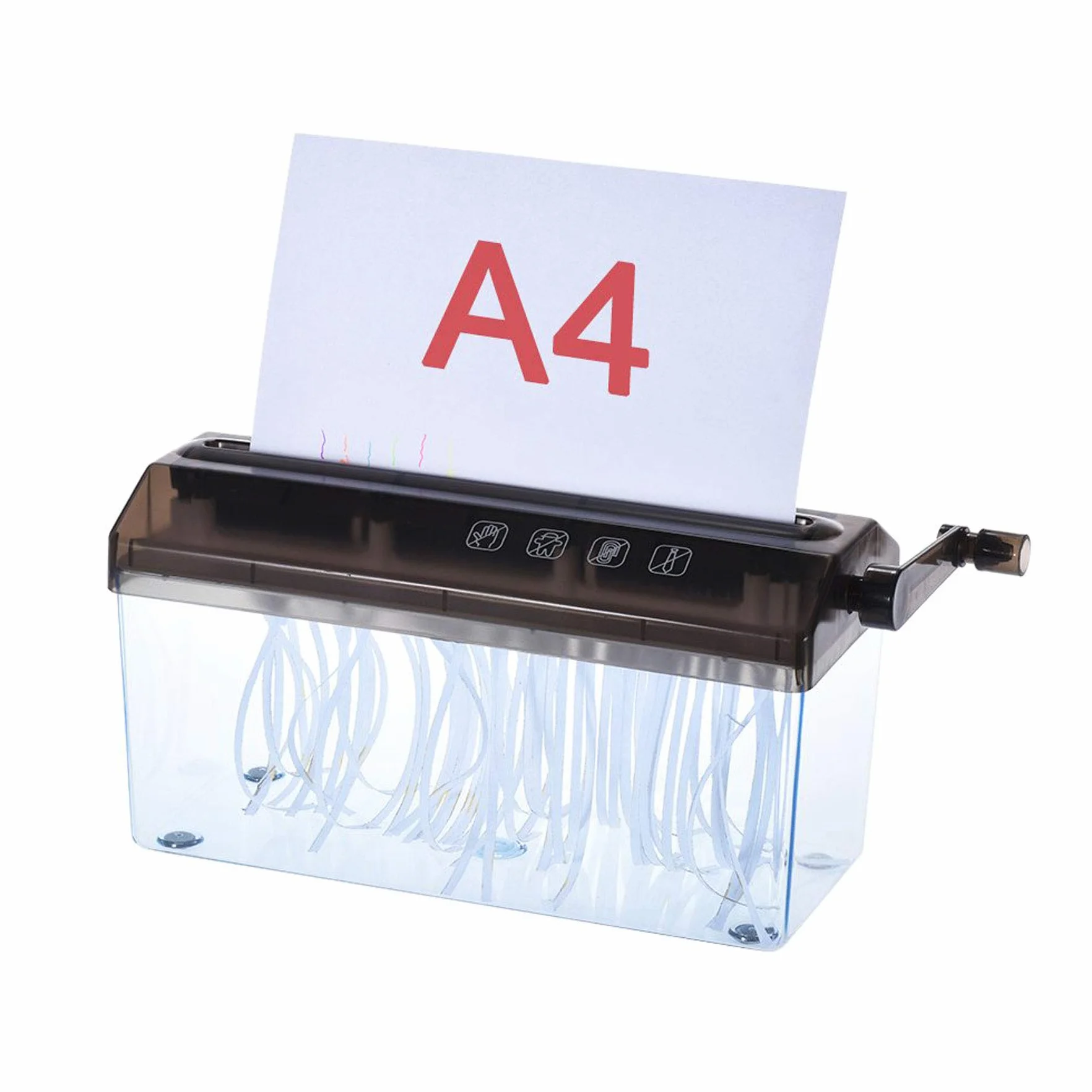 Destructeur de papier A4 22,9 cm - Déchiqueteuse manuelle - Machine de découpe droite