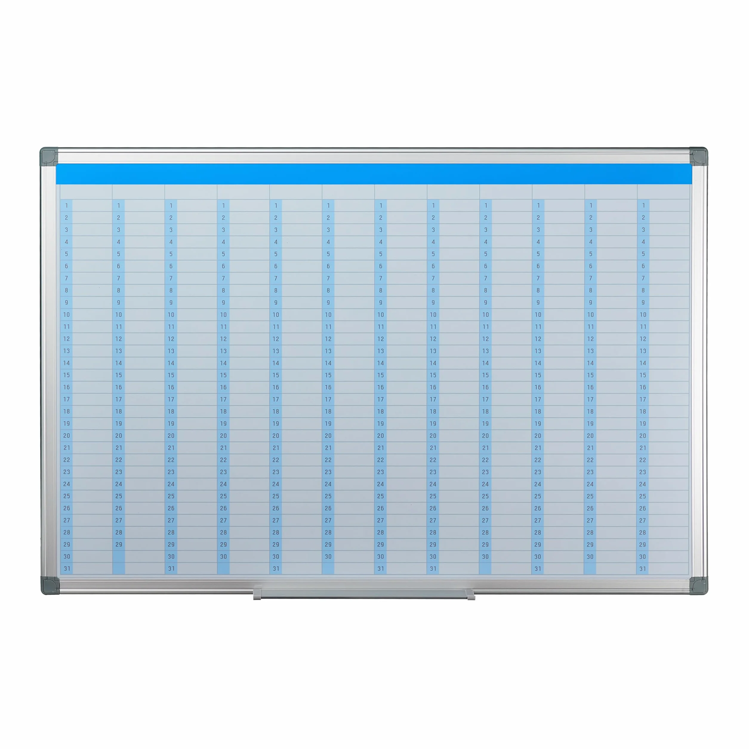 Relaxdays Tableau magnétique effaçable organiseur mensuel 60 x 90 cm blanc
