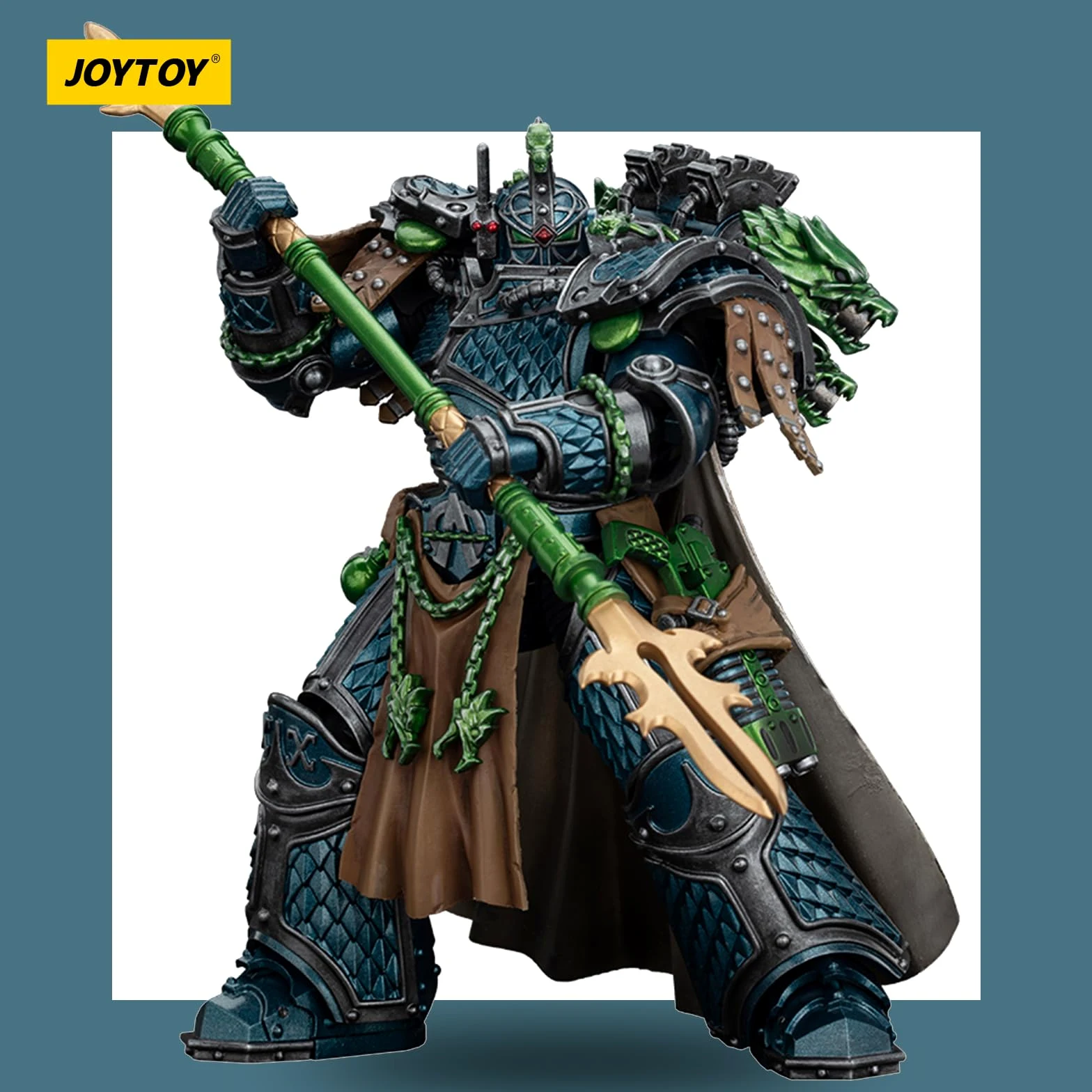 JOYTOY Warhammer 40k Alpha Legion Alpharius Primarch of the XXth Legion Figurine d'action 1/18, combinant valeur de collection et plaisir de jouer