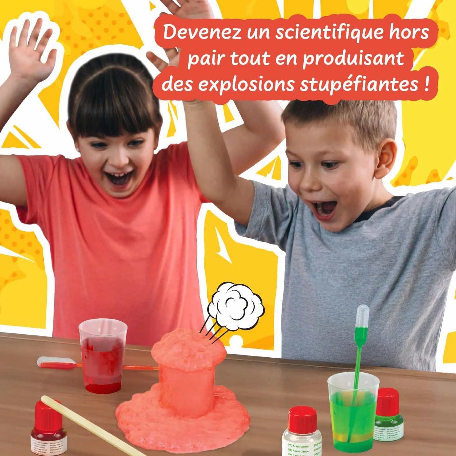 Science4you Expériences Explosives pour Enfants – Fusée à Eau, Bombe Pétillante, Jouets Éducatifs 8 9 10+
