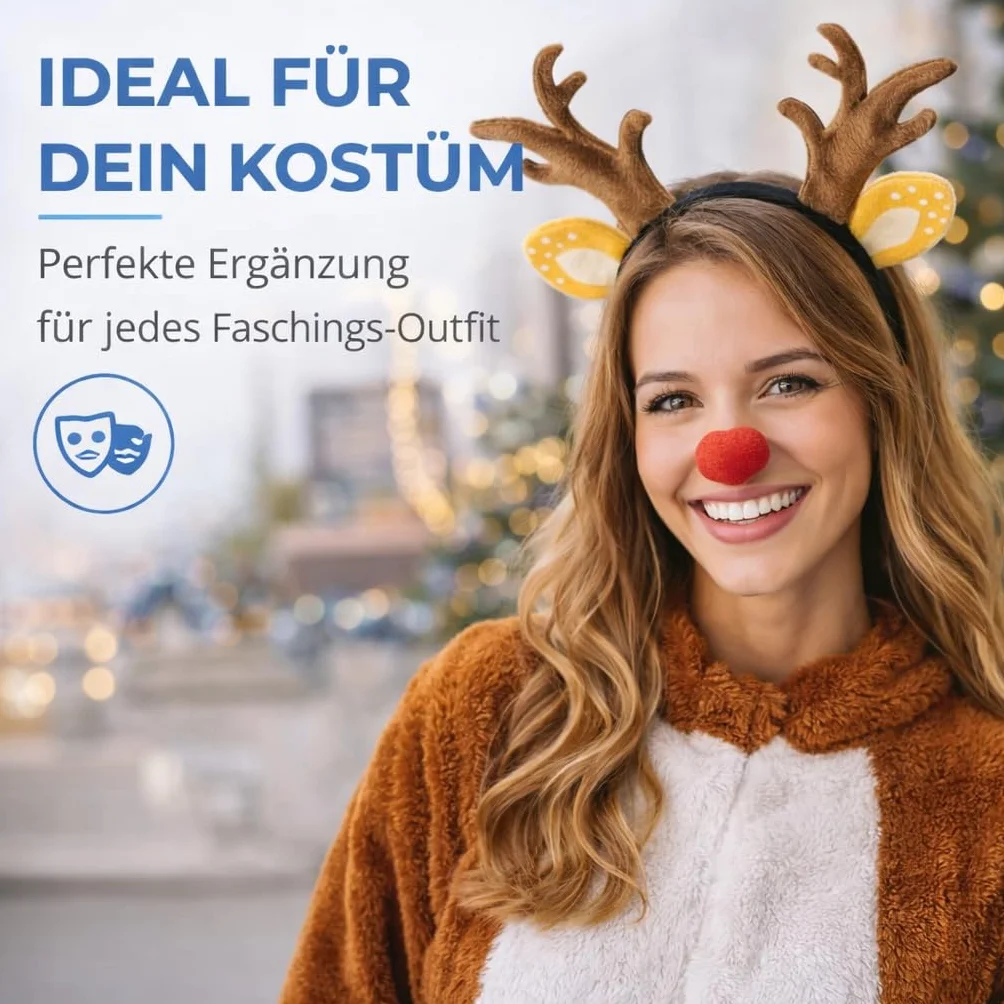 Chapeau de chevreuil bois de cerf carnaval adultes enfants costumes