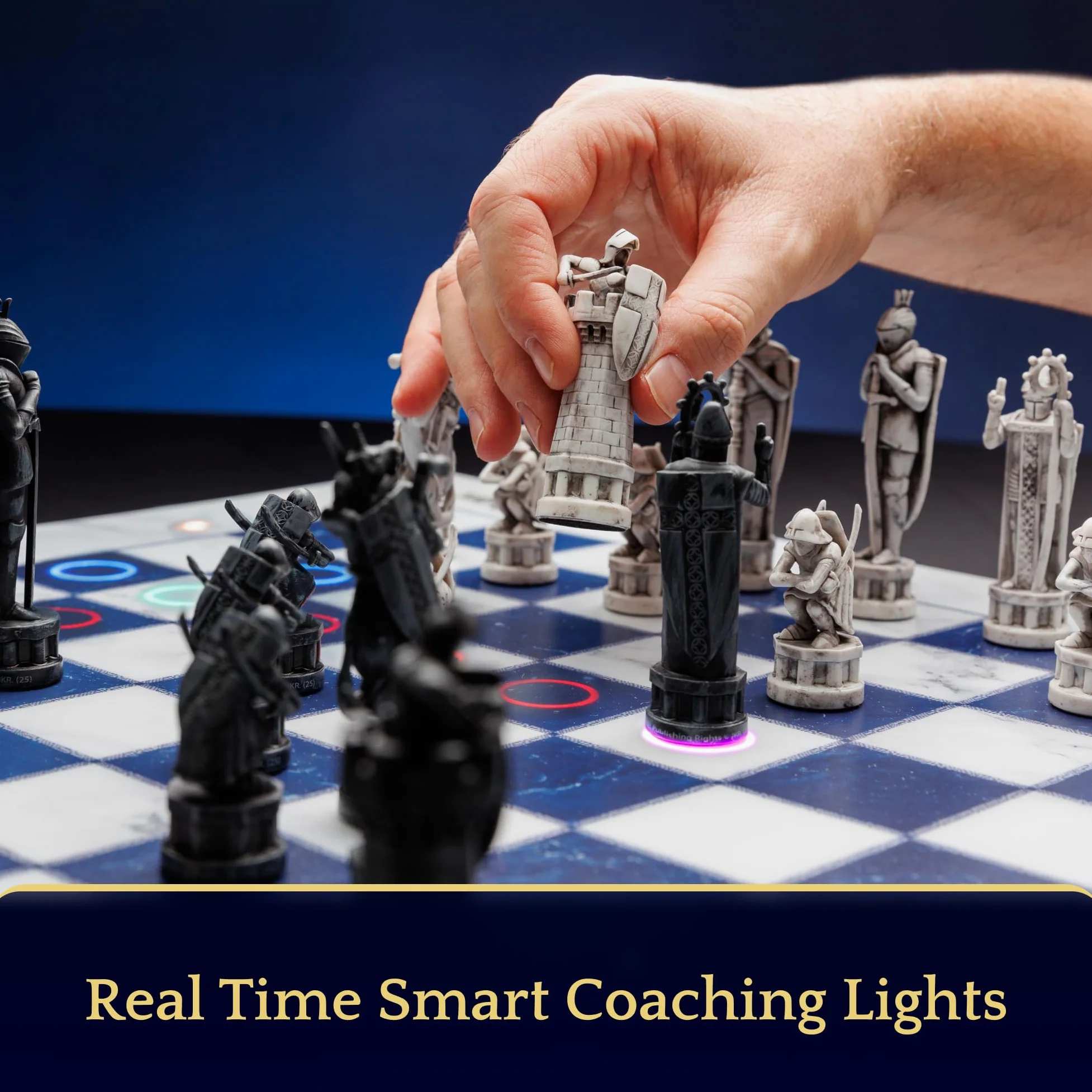 Jeu d'échecs électronique Harry Potter - GoChess Mini Wizard - Jeu d'échecs lumineux pour enfants et adultes - Tous niveaux de jeu avec application en ligne - Parfait pour les fans de Harry Potter