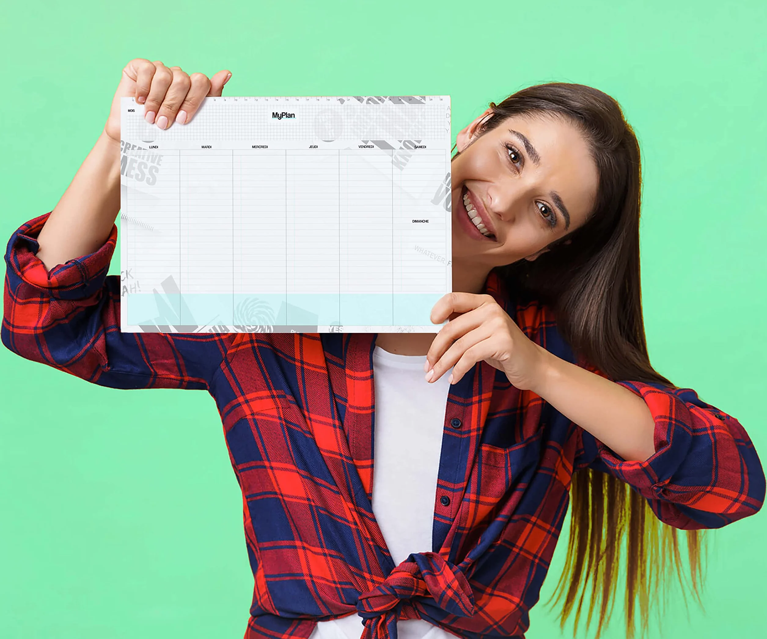 Planificateur Hebdomadaire de Table A4 Détachable - Calendrier Perpétuel 2025 2026 Semainier Mensuel