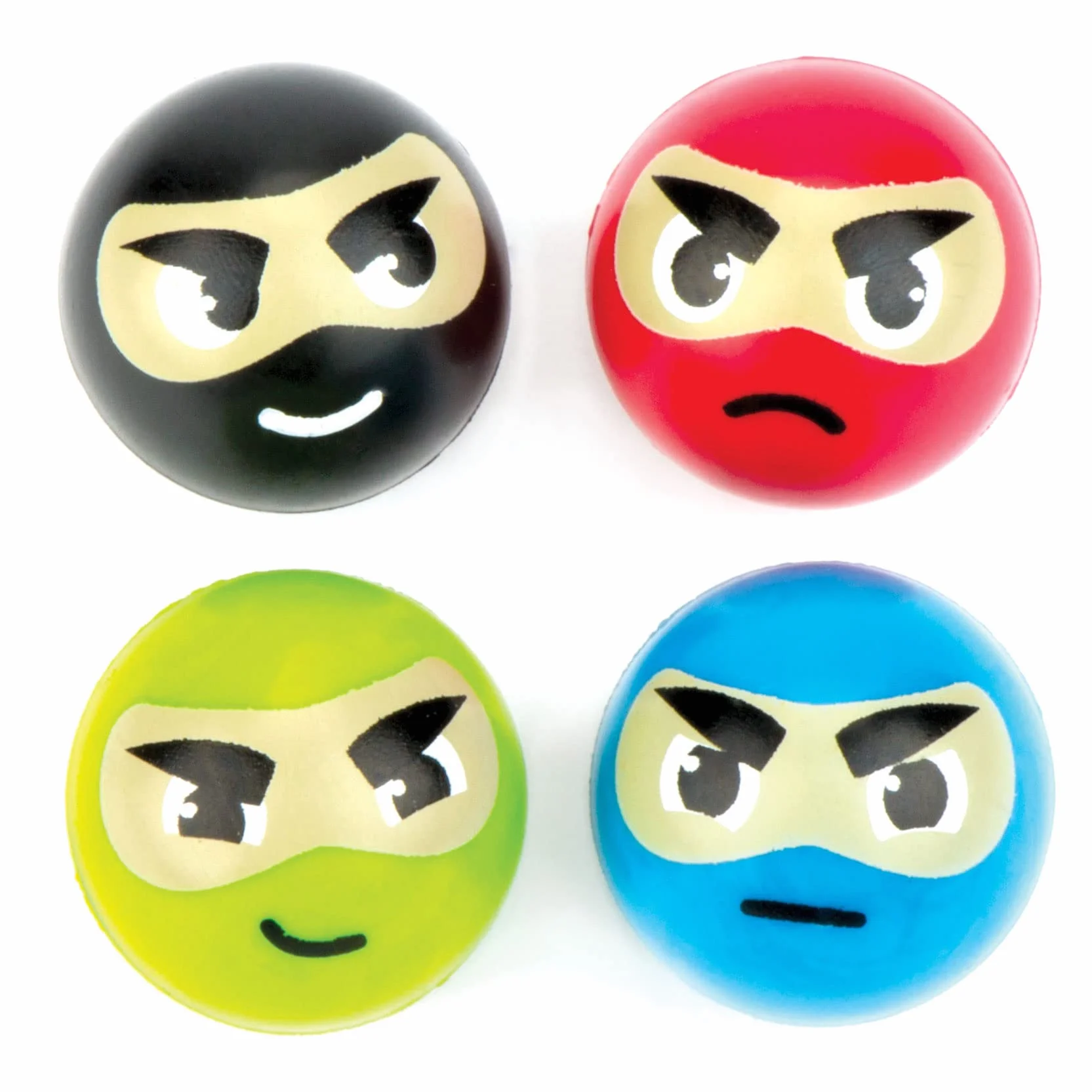 Baker Ross Balles ultra-rebondissantes ninjas Paquet de 8