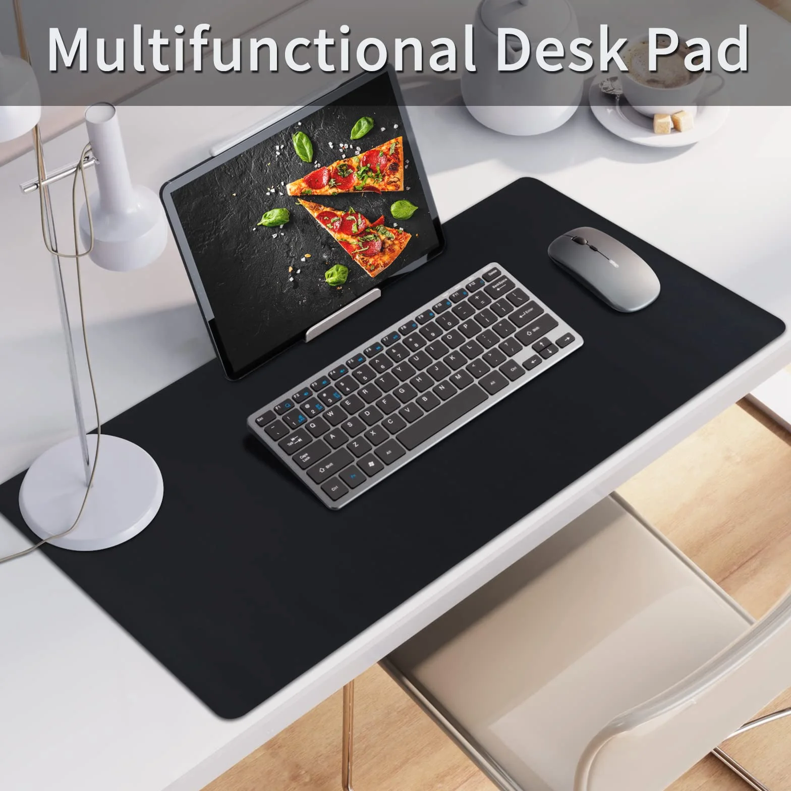 Niviy Tapis de Souris Cuir PU 60x40cm Antidérapant Imperméable Sous-Main Bureau