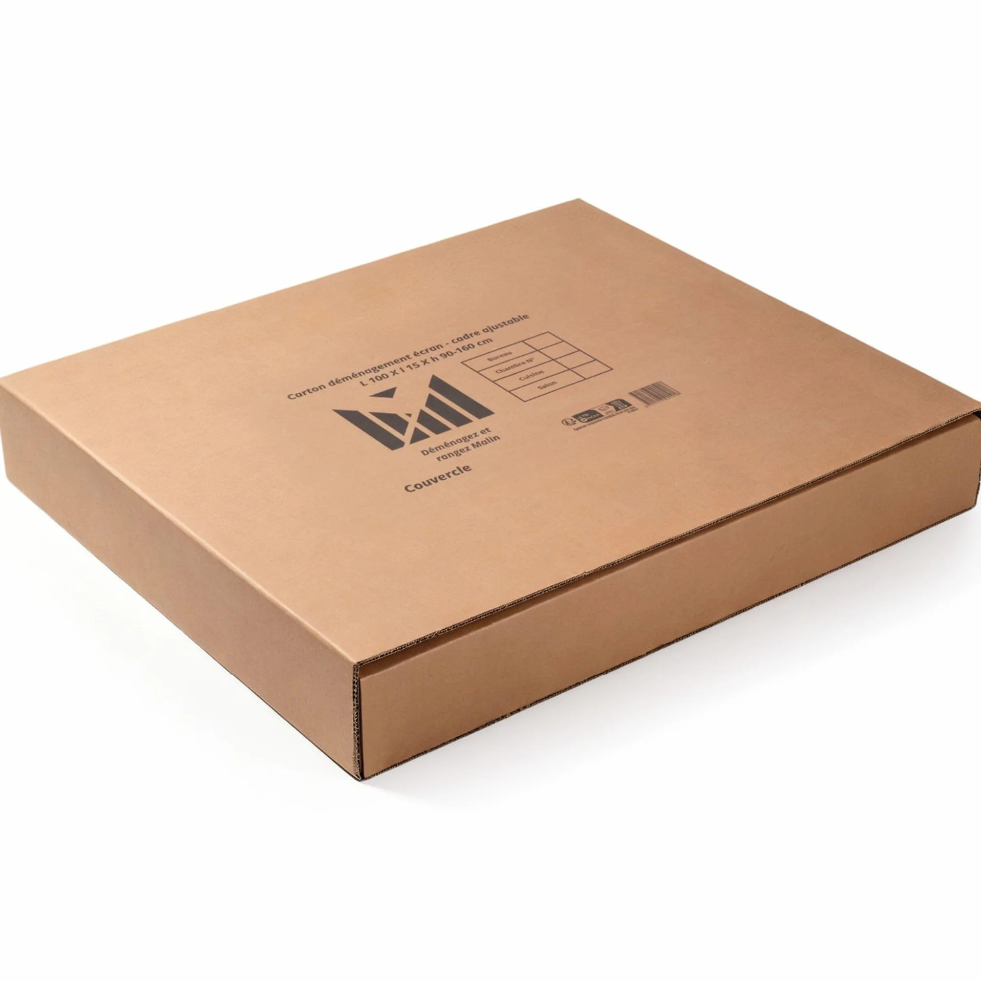Carton de Déménagement Ajustable Double Cannelure 100 x 15 x 90-160 cm Recyclable