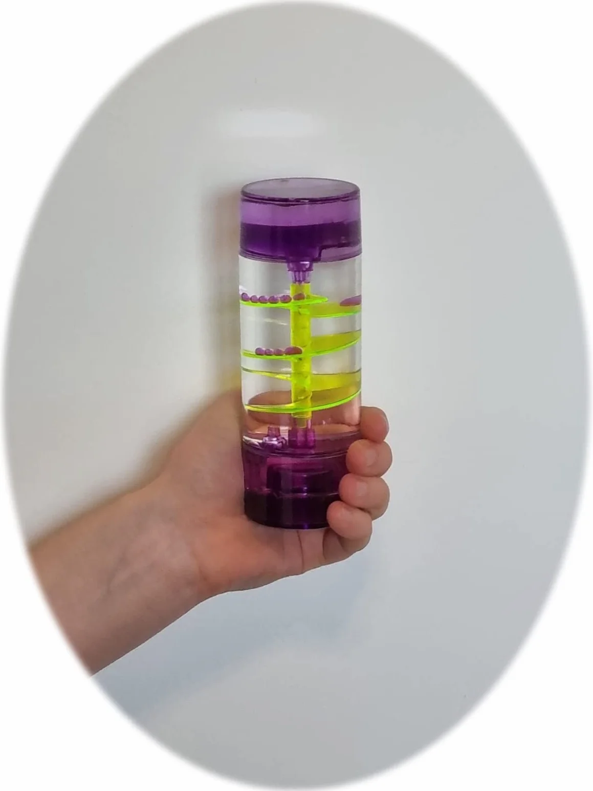 Minuteur sensoriel liquide en spirale pour autisme, TDAH, soulagement du stress, Violet