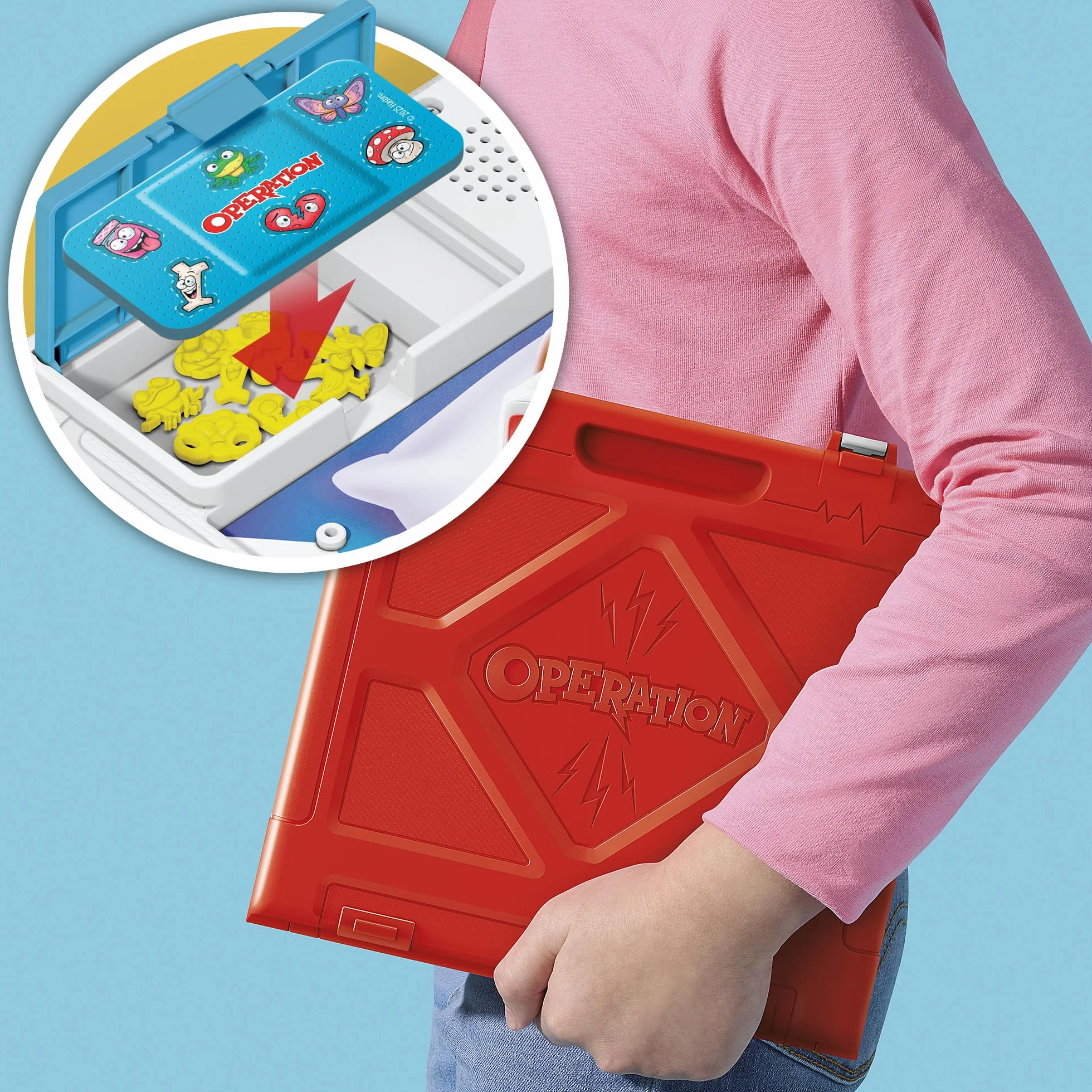Hasbro Gaming Docteur Maboul, Jeu de Plateau Électronique avec Mallette de Transport Tout-en-Un - Version Française