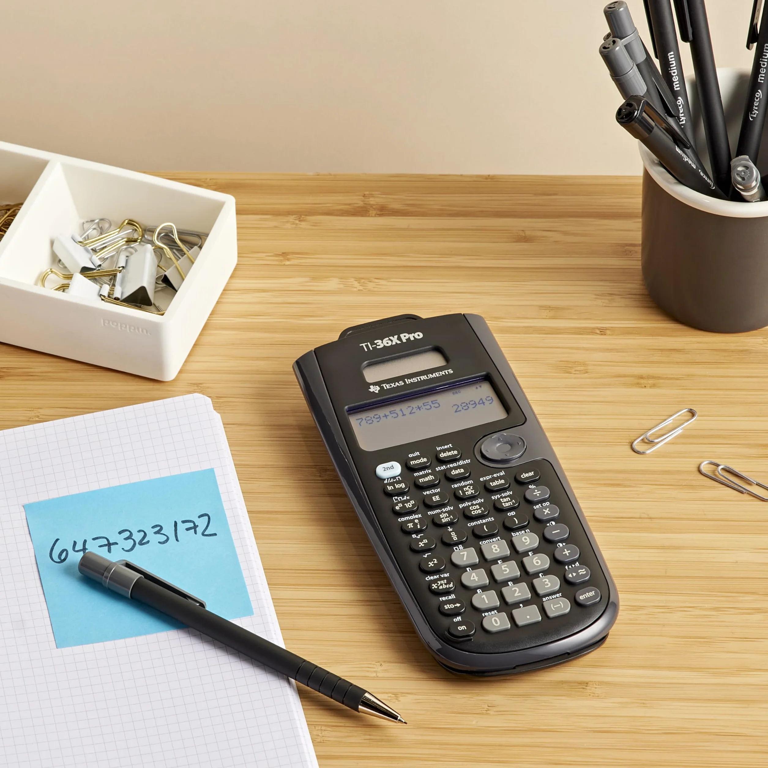 Texas Instruments TI-36X Pro Calculatrice Scientifique Noir